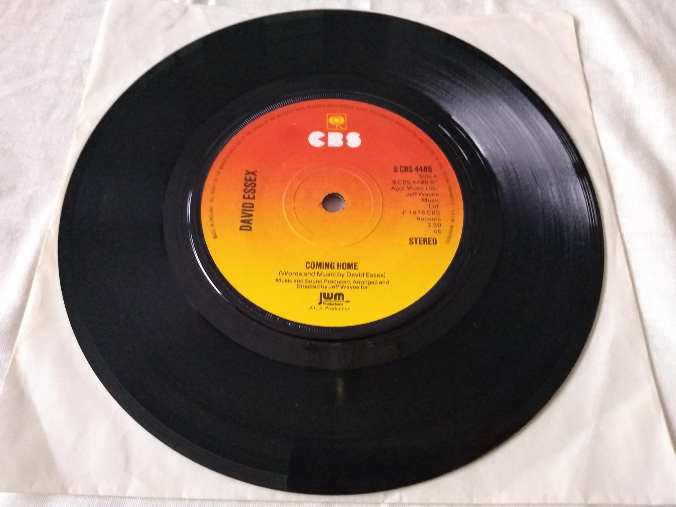David Essex – Coming Home (CBS 1976) 7" vinyl single VG/-
