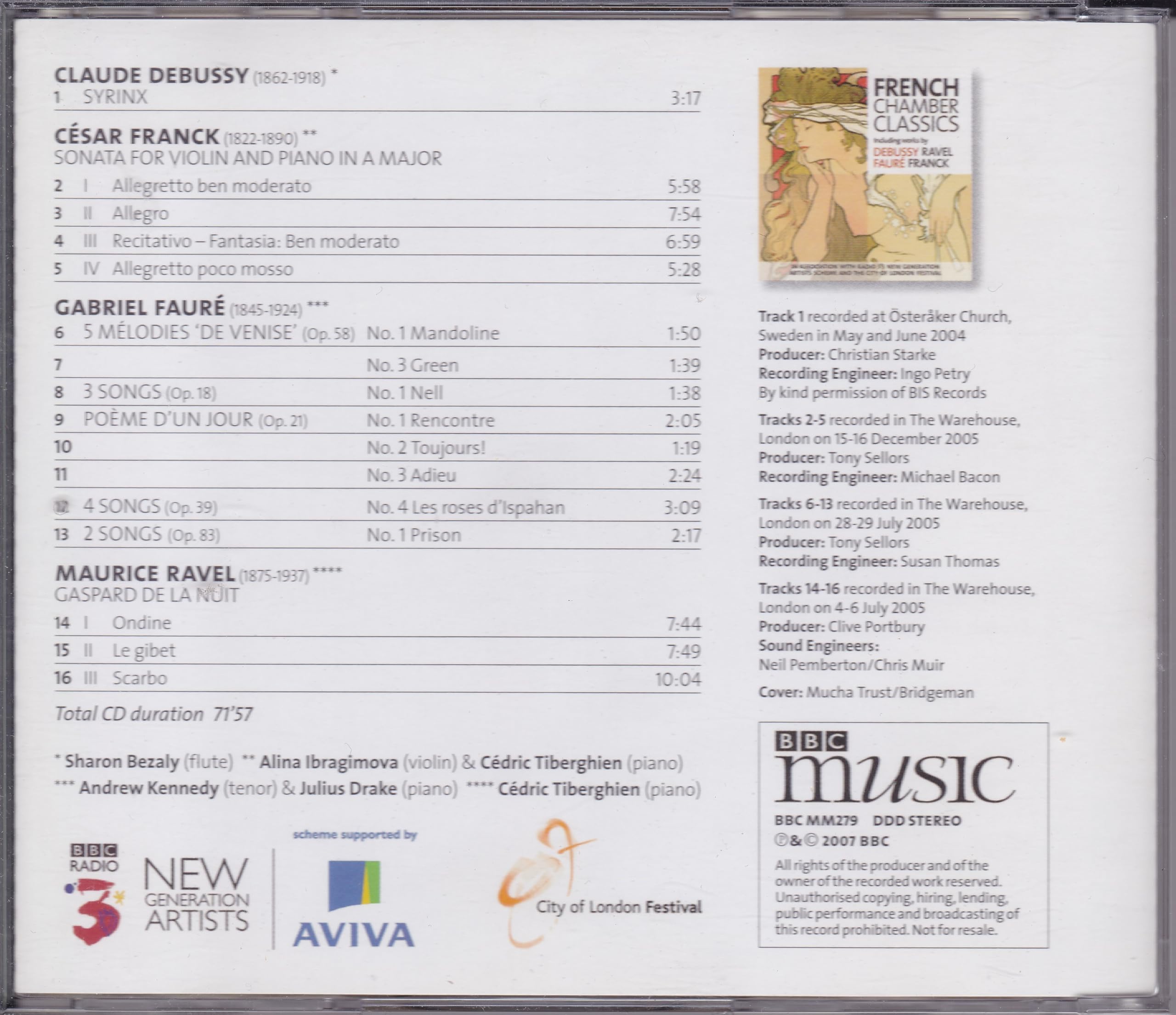 Various - French Chamber Classics (2007) CD album