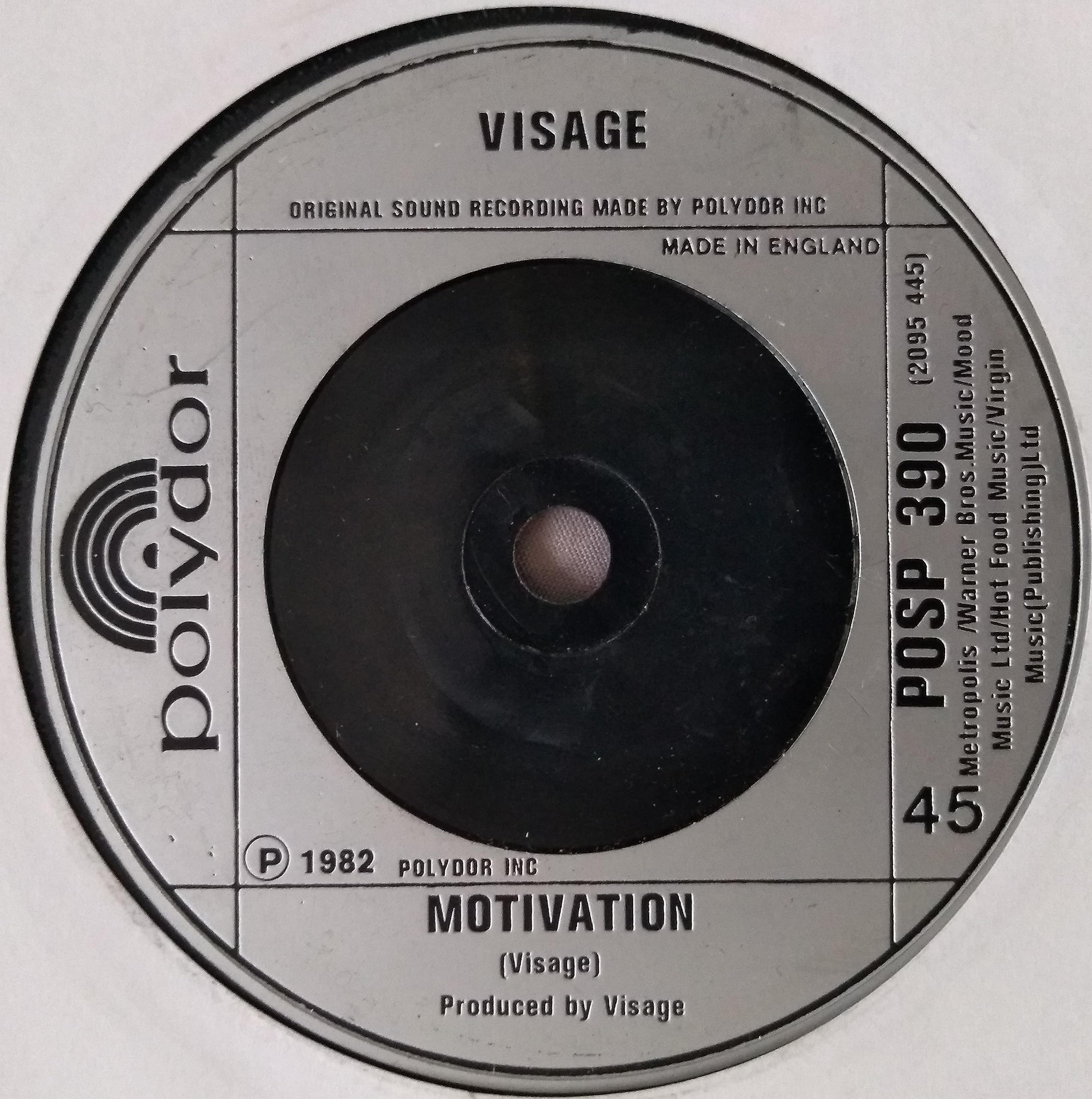 Visage – Damned Don't Cry (Polydor 1982) 7" vinyl single VG/-