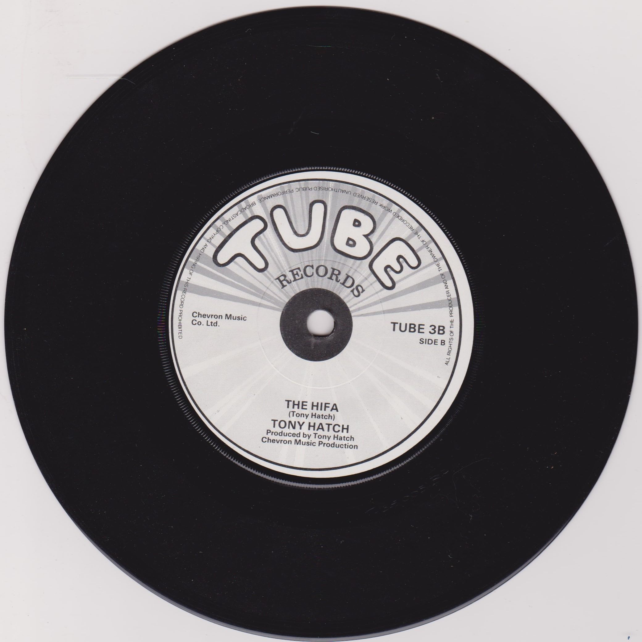 Tony Hatch ‎– Airline (Tube 1982) 7" vinyl P/S single VG/VG
