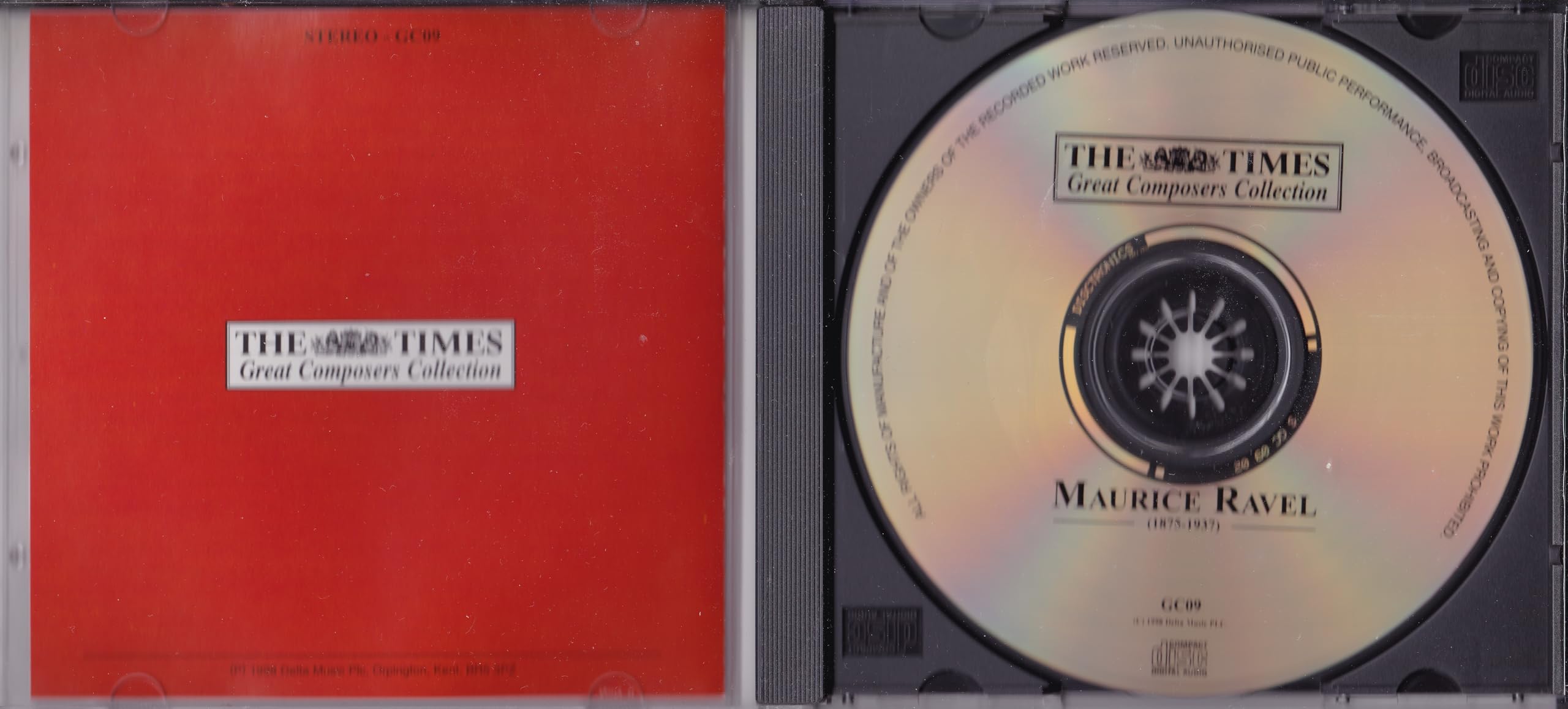 Maurice Ravel – Great Composers Collection (1989) CD album