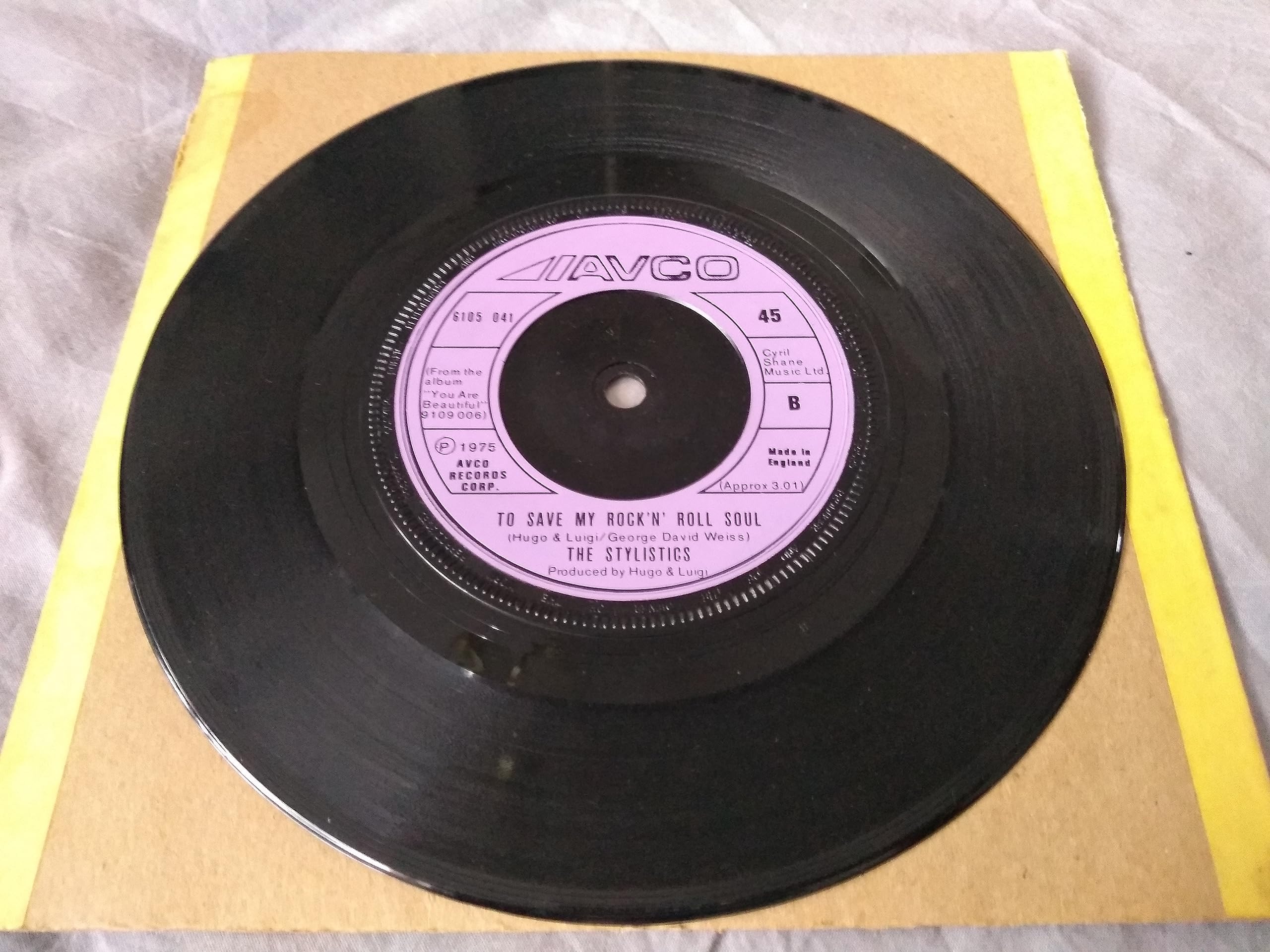 The Stylistics - Na-Na Is The Saddest Word (AVCO 1975) 7" vinyl single VG/-