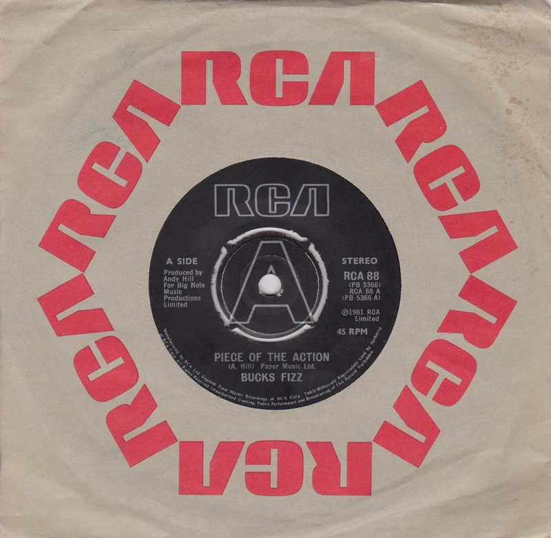 Bucks Fizz – Piece Of The Action (RCA 1981) 7" vinyl single VG/VG