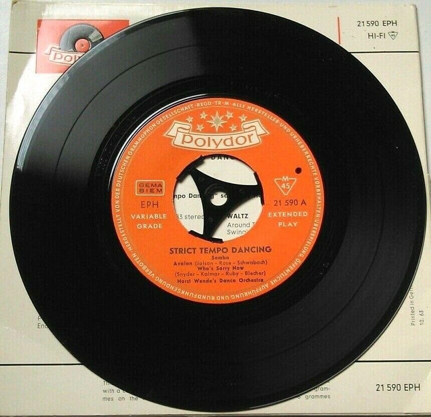 Horst Wende's Dance Orchestra - Strict Tempo Dancing – Samba (Polydor) 7" vinyl EP VG/VG German