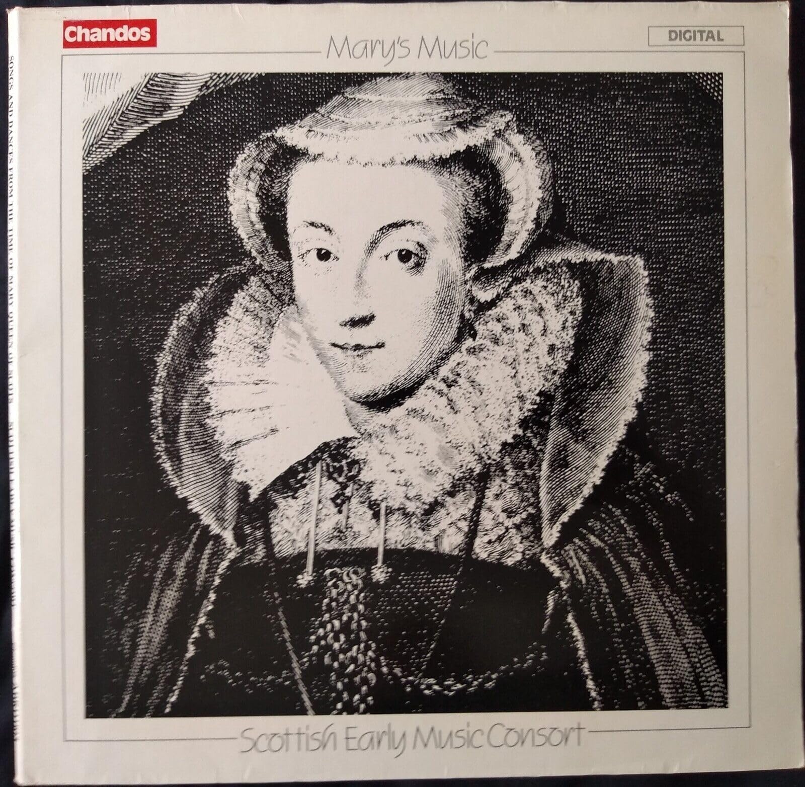 Scottish Early Music Consort – Mary's Music (Chandos 1984) 12" vinyl LP VG/VG