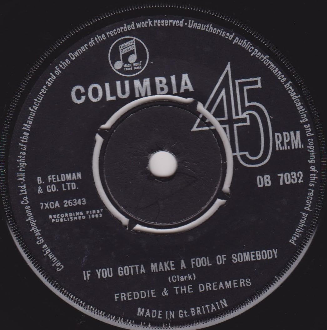 Freddie & The Dreamers – If You Gotta Make A Fool Of Somebody (Columbia 1963) 7" vinyl single VG/-