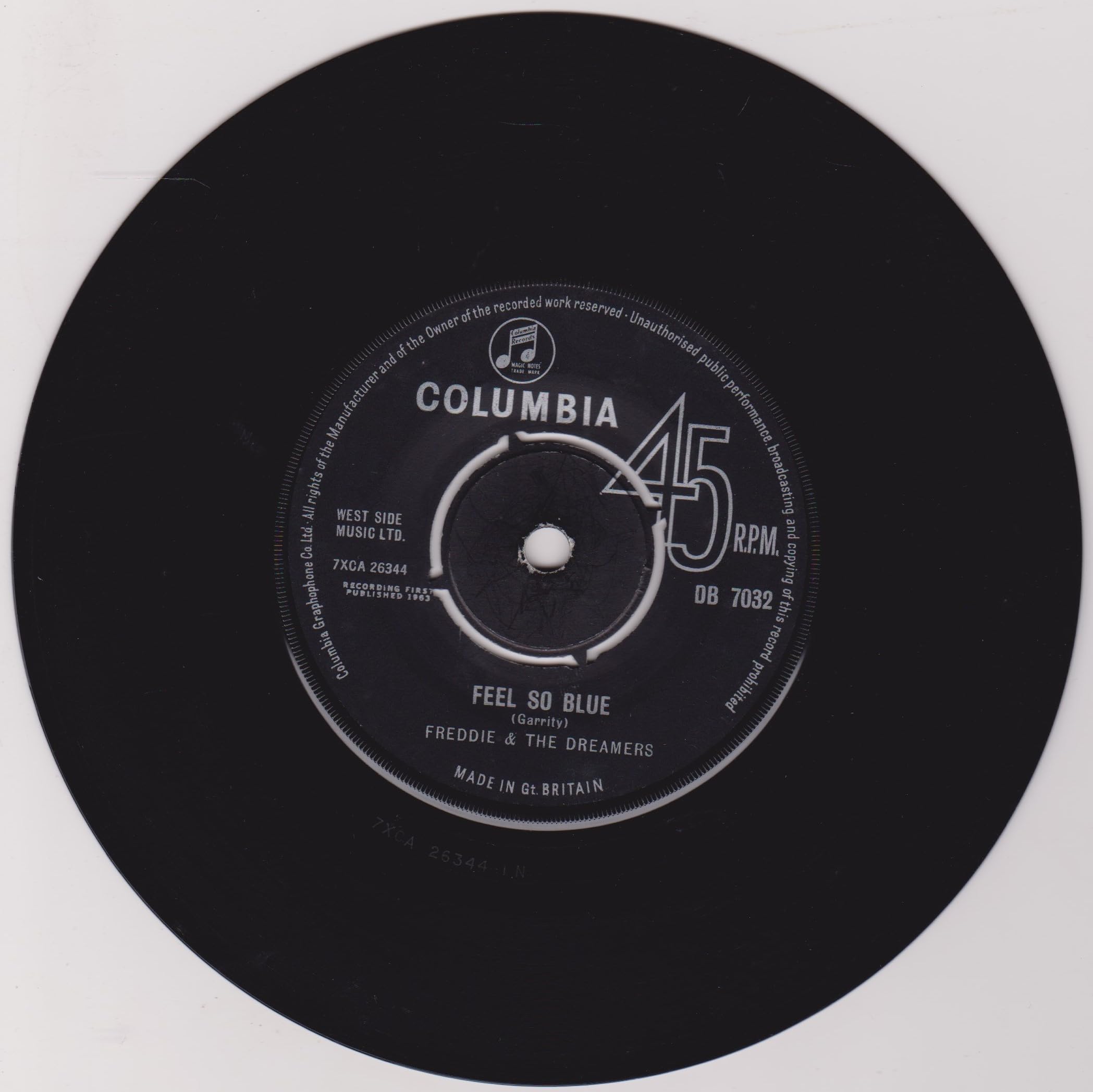 Freddie & The Dreamers ‎– If You Gotta Make A Fool Of Somebody (Columbia 1963) 7" vinyl single VG/-