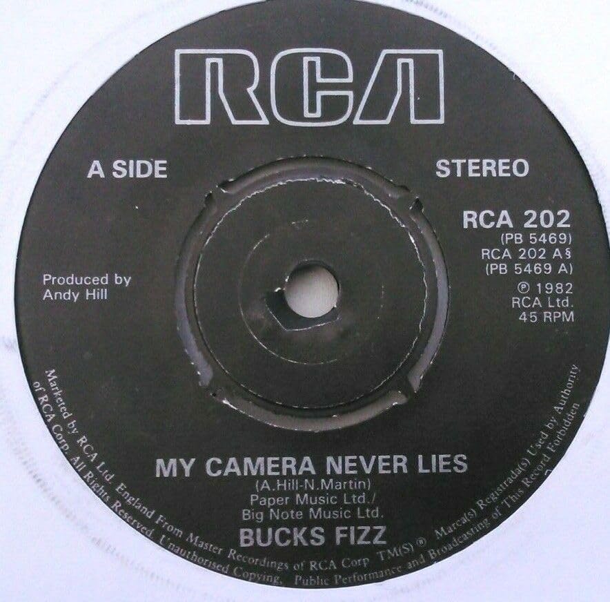 Bucks Fizz – My Camera Never Lies (RCA 1982) 7" vinyl single VG/-