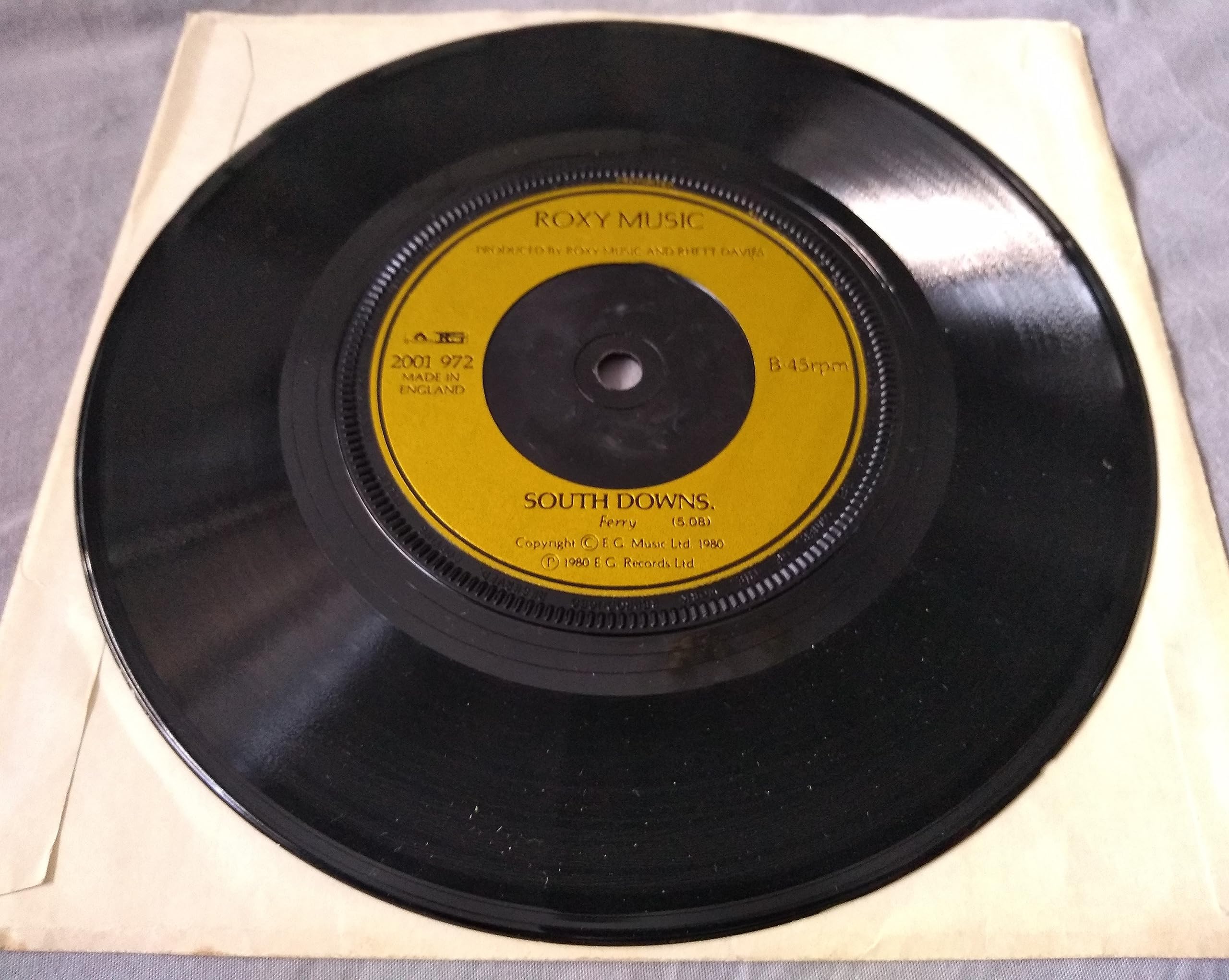 Roxy Music - Oh Yeah (On The Radio) (EG 1980) 7" vinyl single VG/-