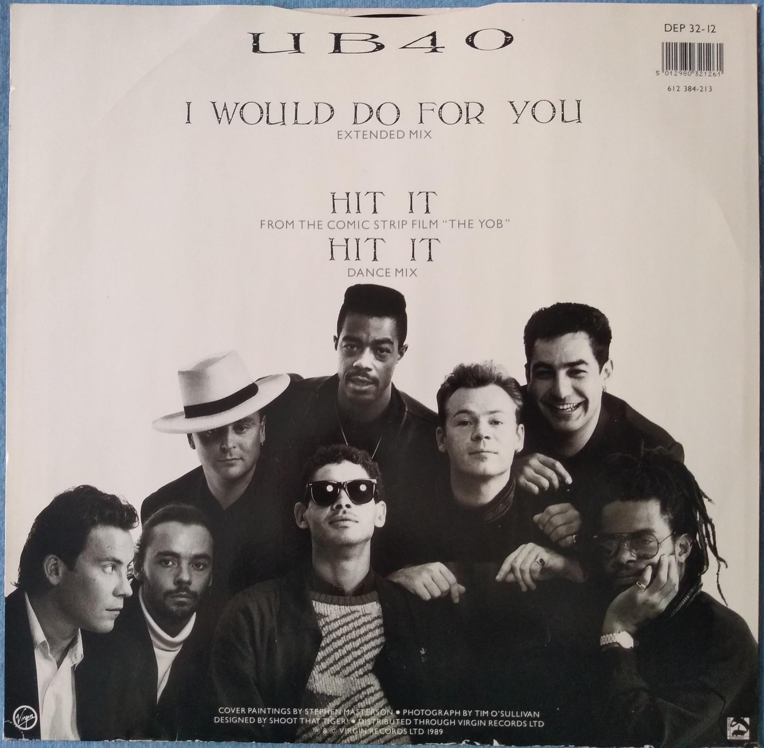 UB40 - I Would Do For You (Extended Mix) (DEP International 1989) 12" vinyl single VG/VG
