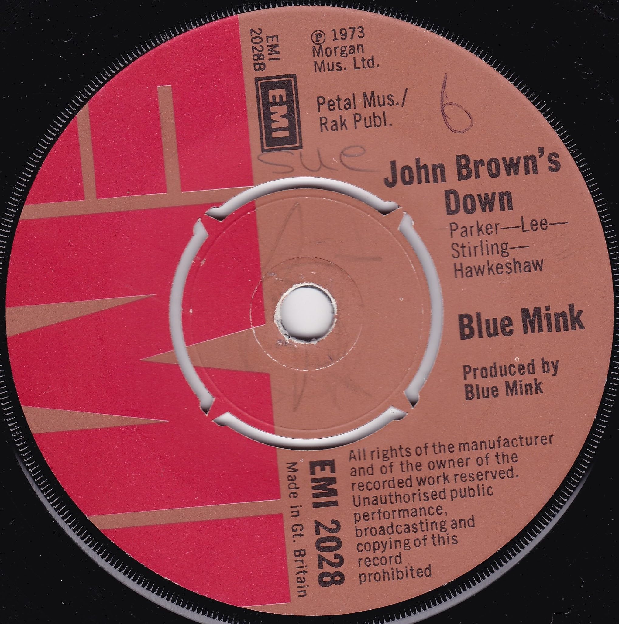 Blue Mink - Randy (EMI 1973) 7" vinyl single VG/-
