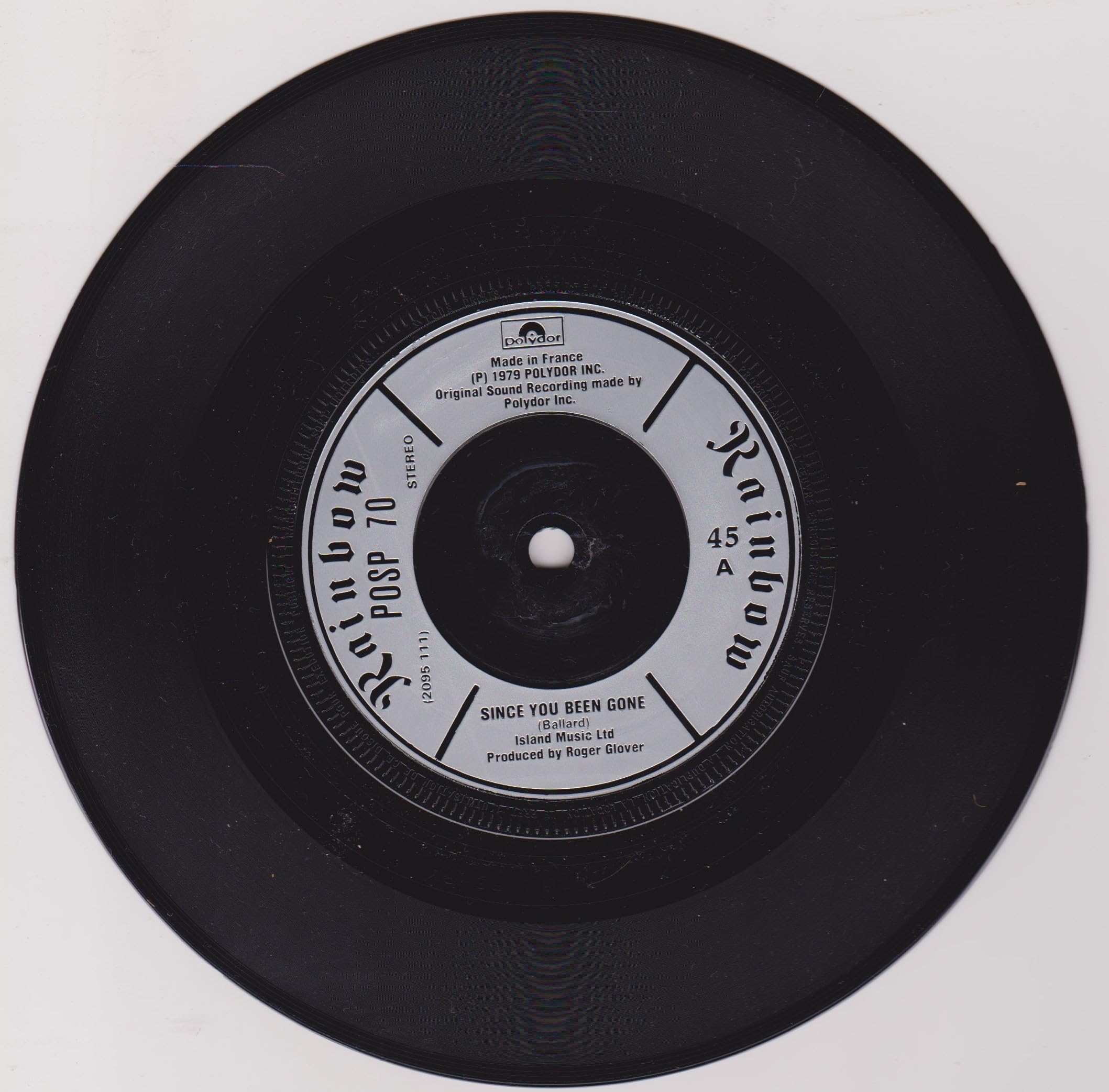 Rainbow - Since You Been Gone (Polydor 1979) 7" vinyl single VG/-