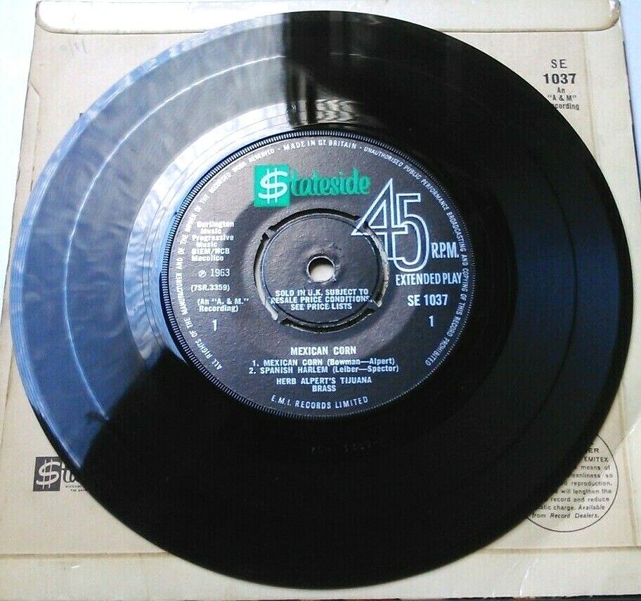  Herb Alpert's Tijuana Brass - Mexican Corn (1964) 7" vinyl P/S EP VG/VG
