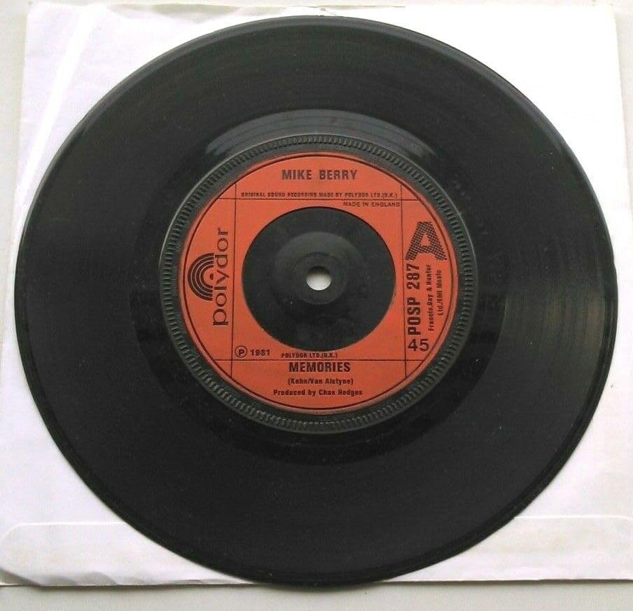 Mike Berry - Memories (Polydor 1981) 7" vinyl single VG/-