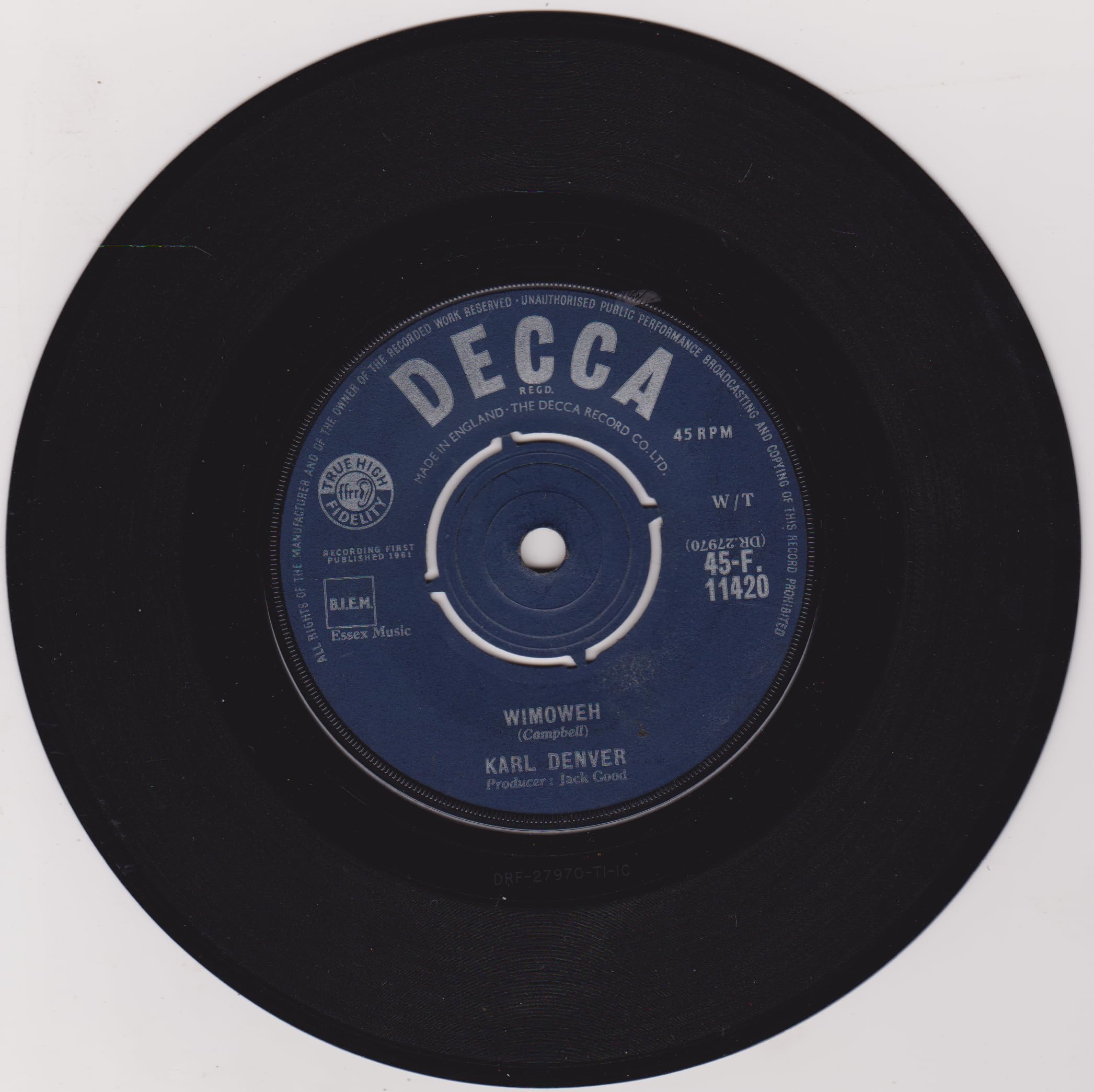 Karl Denver – Wimoweh