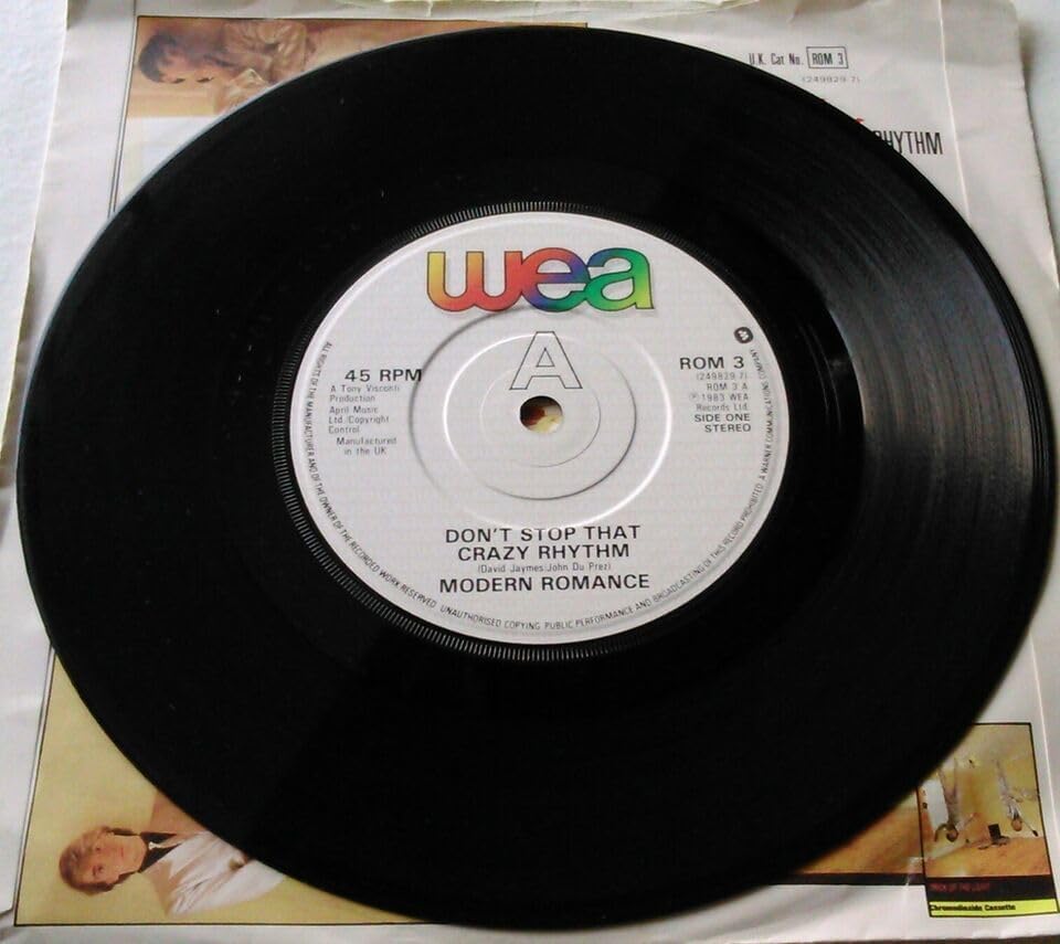 Modern Romance - Don't Stop That Crazy Rhythm (WEA 1983) 7" vinyl P/S single VG/VG