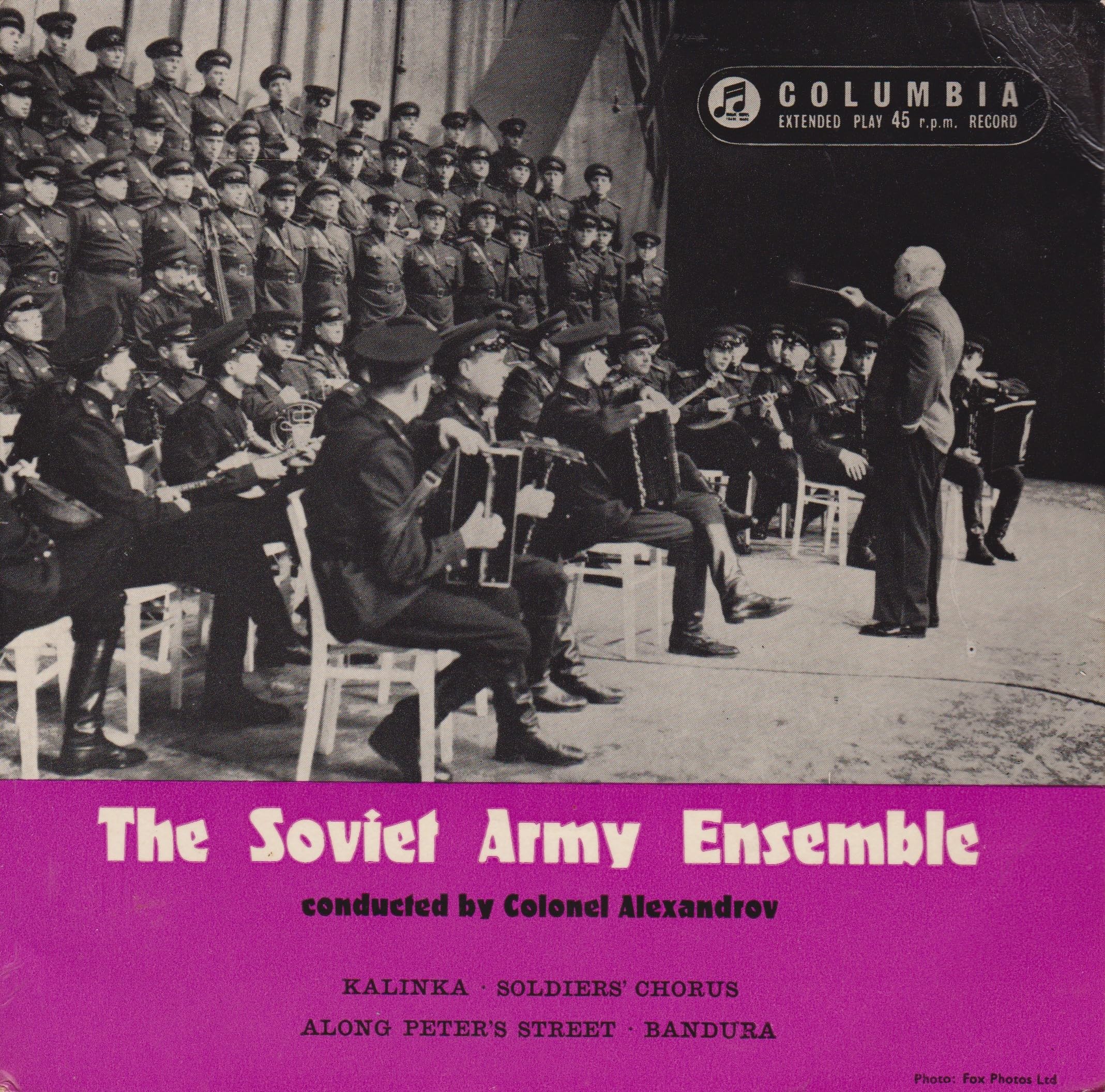 The Soviet Army Ensemble Conducted By Colonel Alexandrov - Kalinka (Columbia) 7" vinyl EP VG/VG