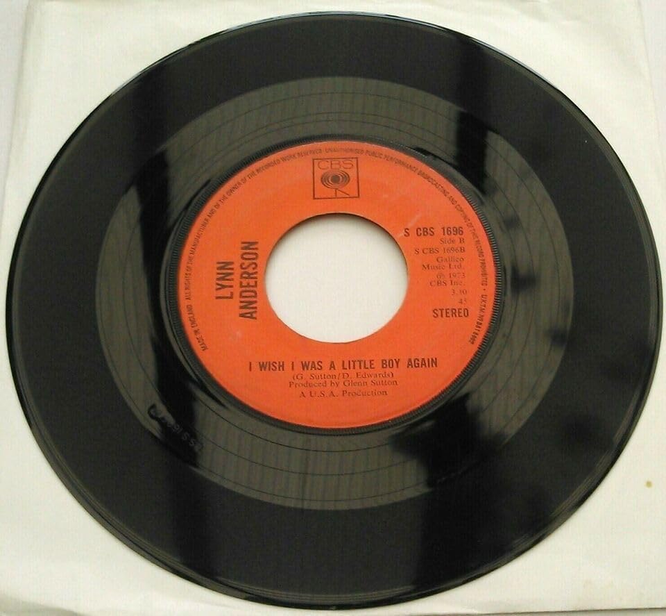 Lynn Anderson - Top of the World (CBS 1973) 7" vinyl single VG/- jukebox centre