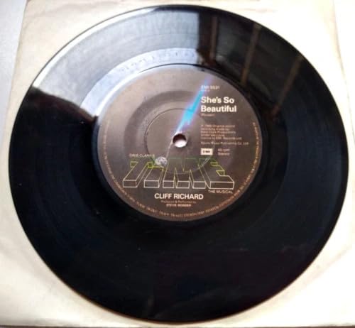 Cliff Richard - She's So Beautiful (EMI 1985) 7" vinyl single VG/-