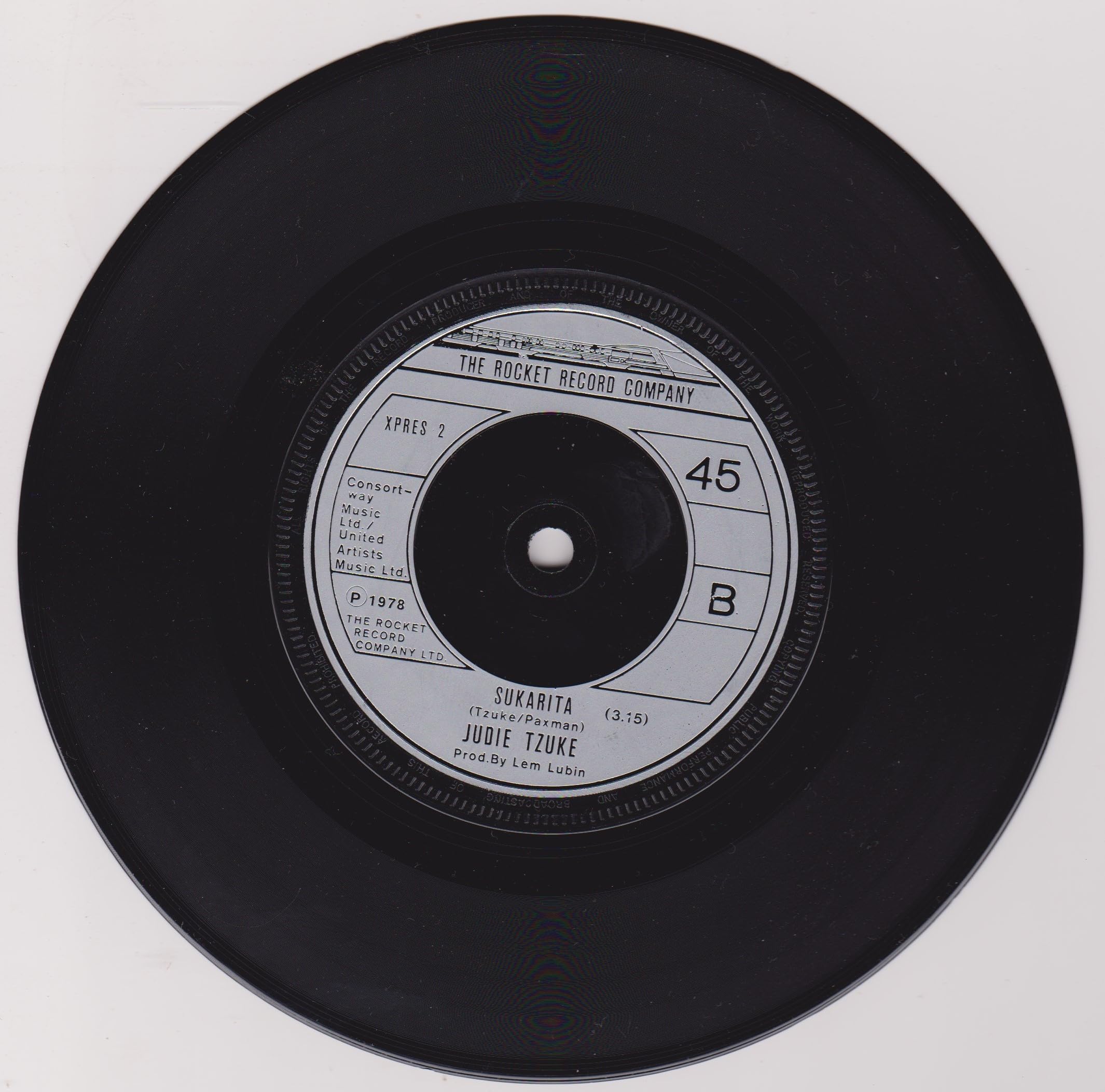 Judie Tzuke – For You (Rocket 1978) 7" vinyl single VG/VG