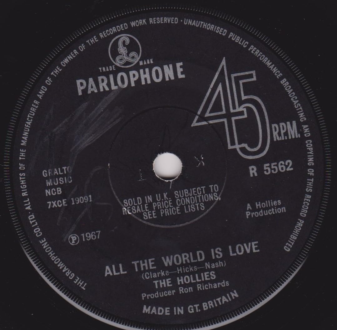The Hollies - On A Carousel (Parlophone 1967) 7" vinyl single VG/-