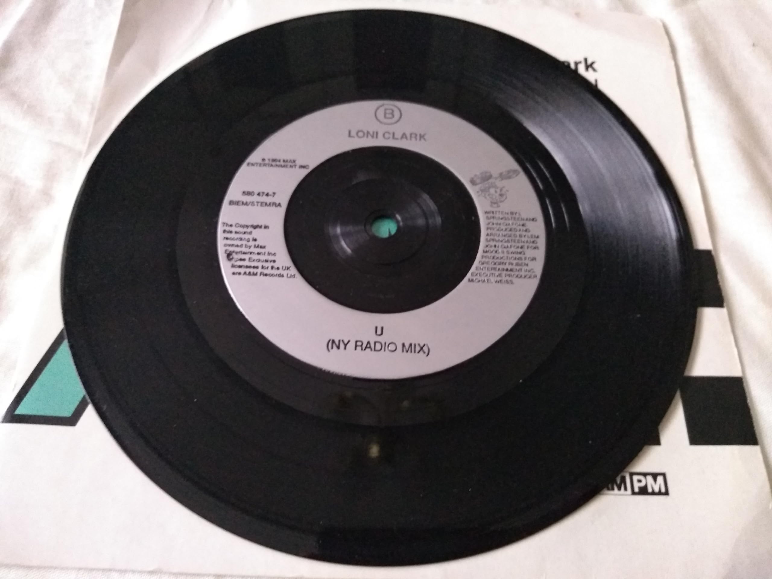 Loni Clark – U (K Klass Remix) (A&M 1994) 7" vinyl single VG/VG