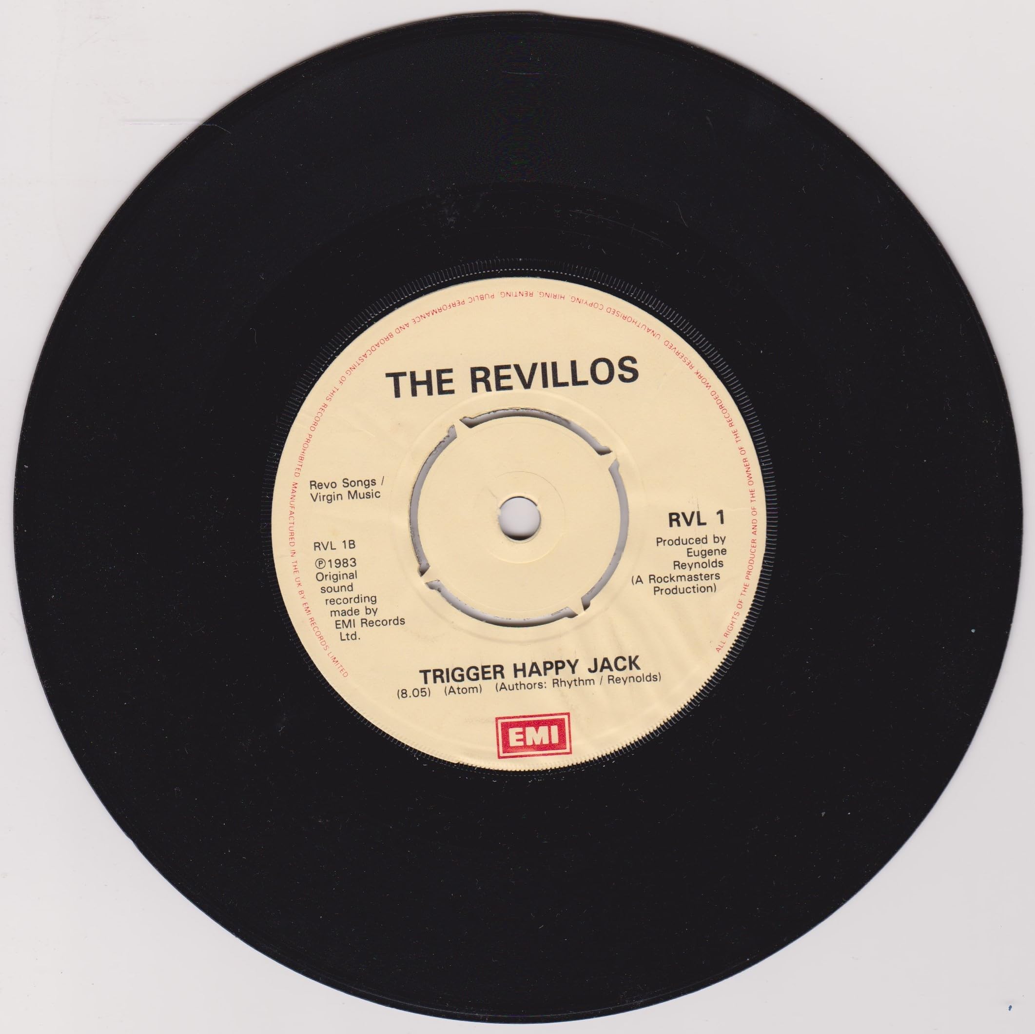 The Revillos - Bitten By A Love Bug (EMI 1983) 7" vinyl single VG/VG