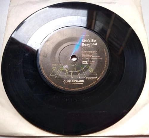 Cliff Richard - She's So Beautiful (EMI 1985) 7" vinyl single VG/-