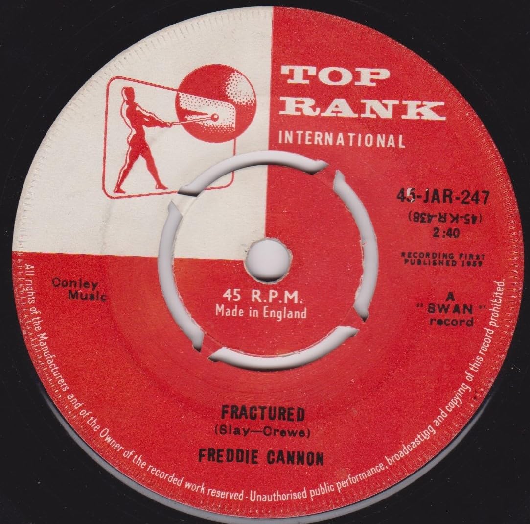 Freddie Cannon - Way Down Yonder In New Orleans (Top Rank 1959) 7" vinyl single VG/-