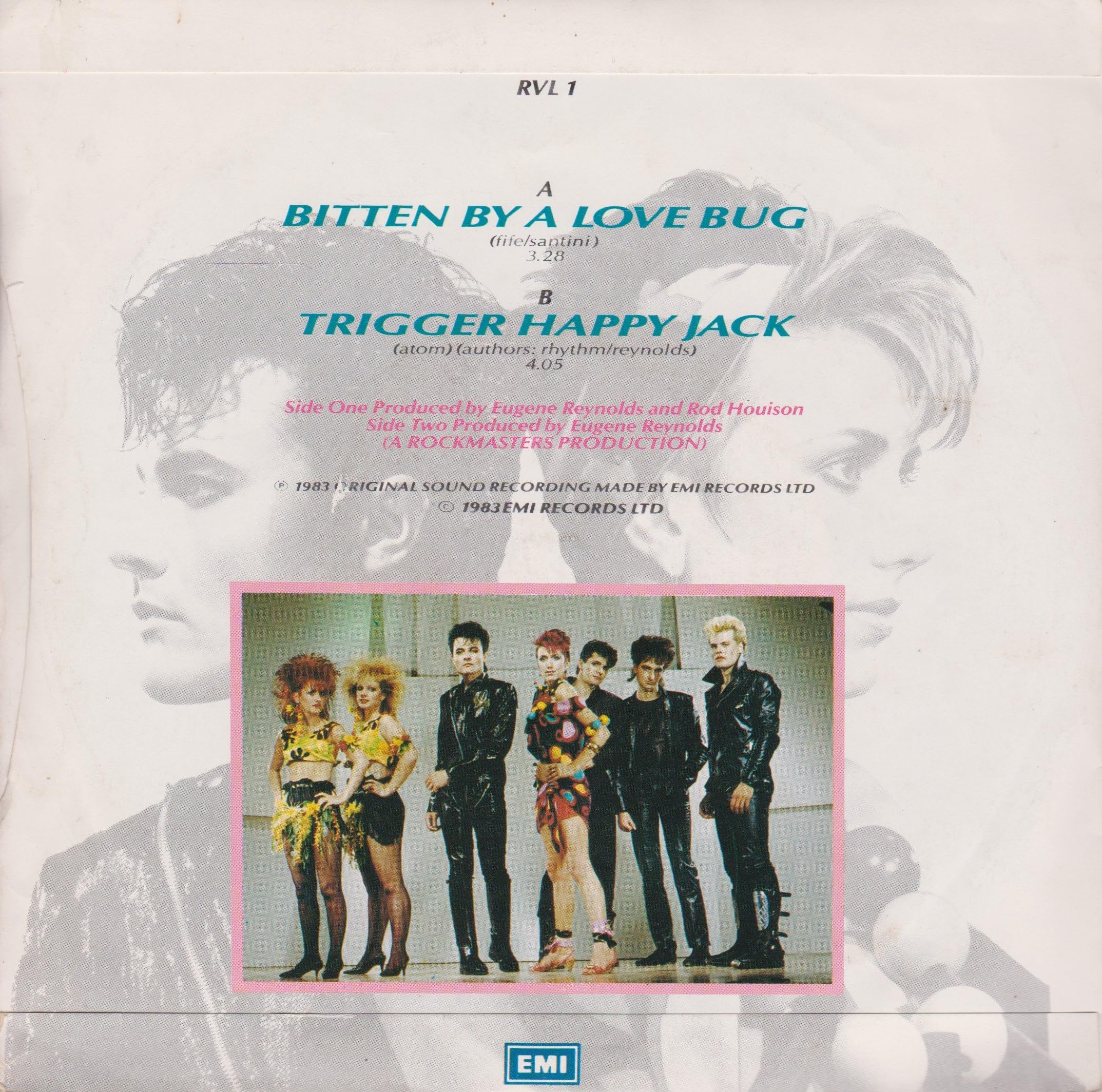 The Revillos - Bitten By A Love Bug (EMI 1983) 7" vinyl single VG/VG