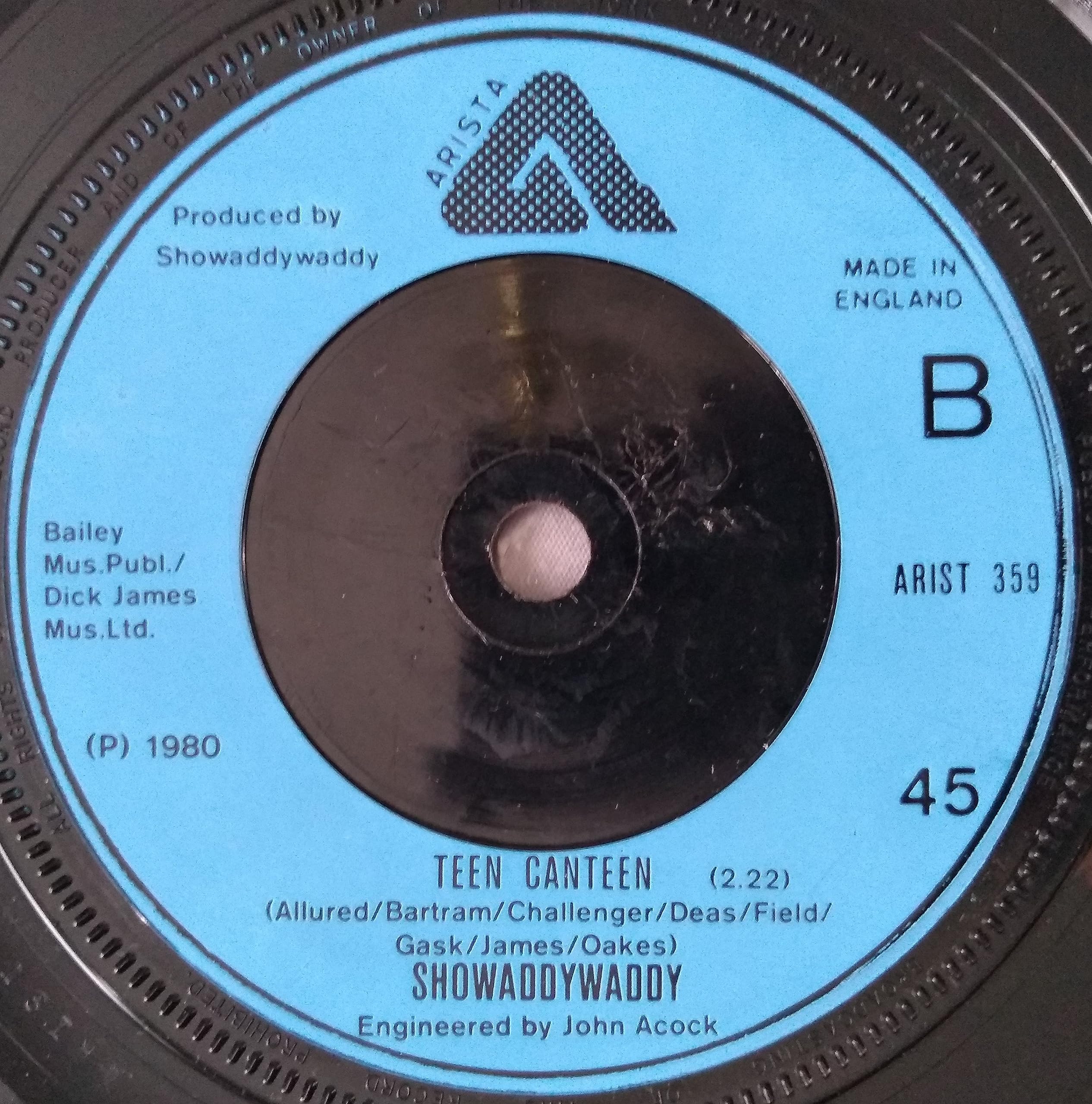 Showaddywaddy - Why Do Lovers Break Each Others' Hearts (Arista 1980) 7" vinyl single VG/-