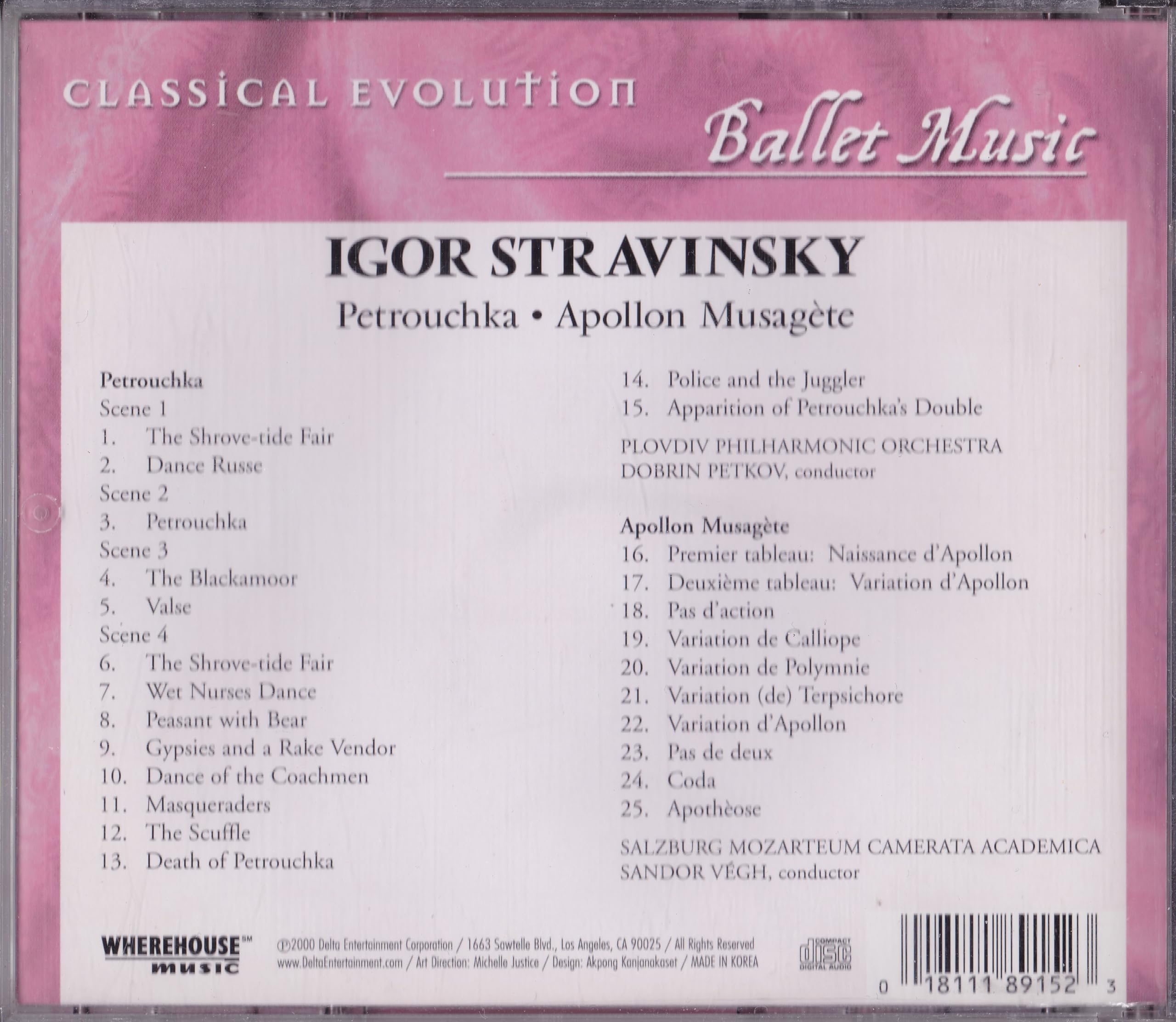 Stravinsky - Ballet Music CD album