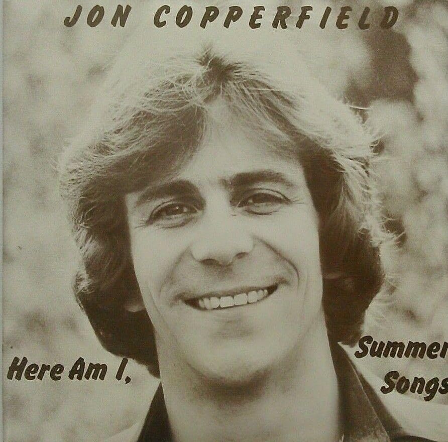 Jon Copperfield – Here Am I, Summer Songs (Clubland 1977) 7" vinyl single VG/VG signed