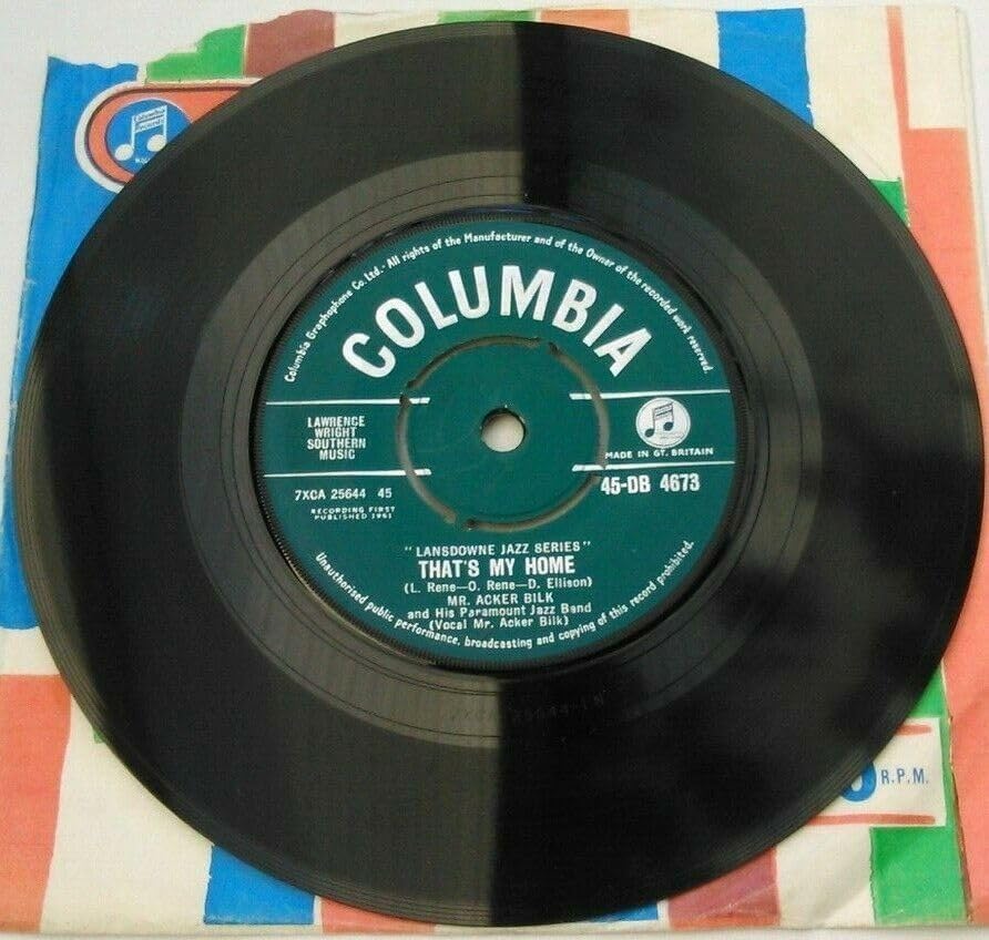 Acker Bilk - That's My Home (Columbia 1961) 7" vinyl single VG/G+