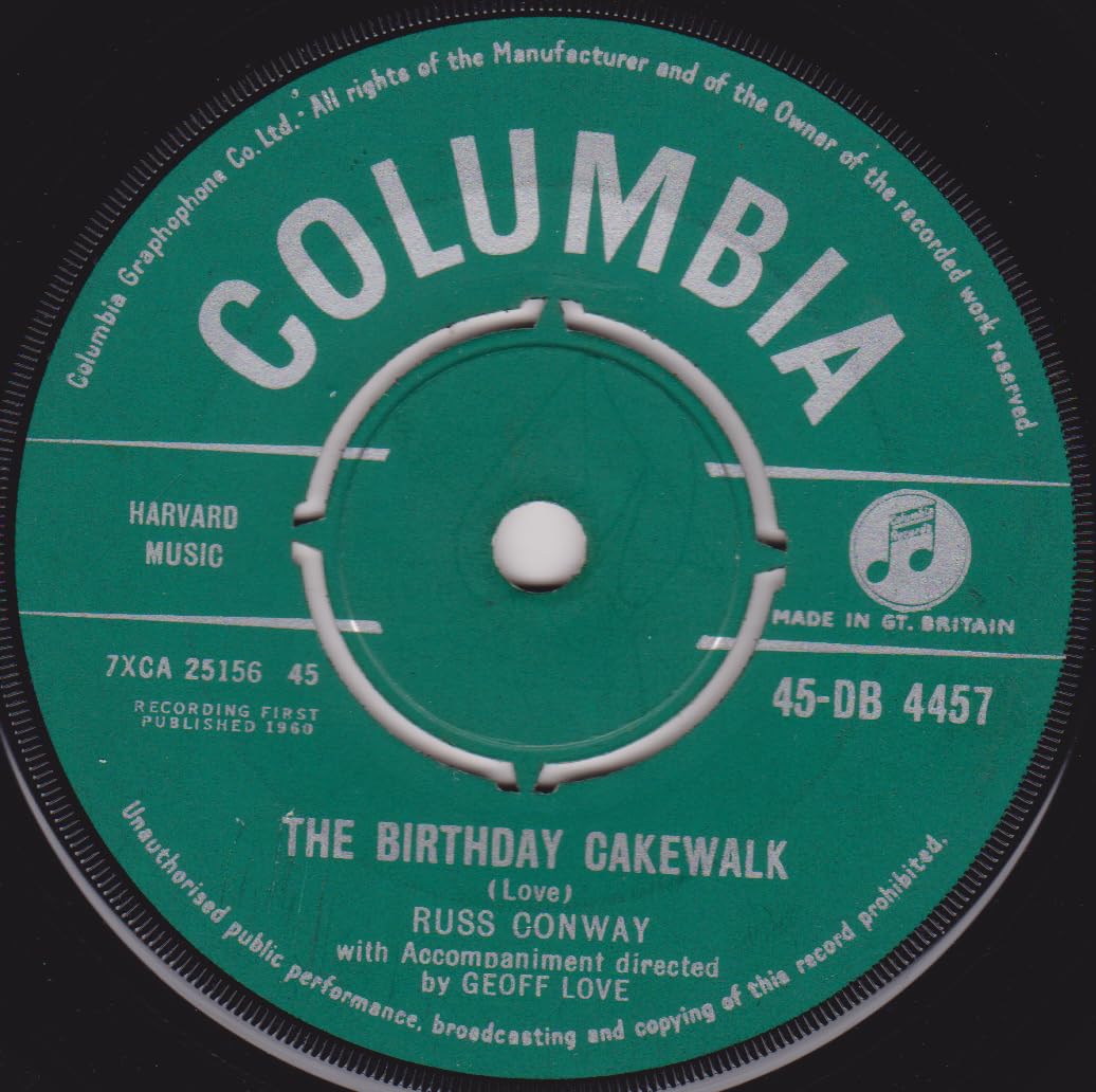 Russ Conway ‎– Lucky Five (Columbia 1960) 7" vinyl single VG/-
