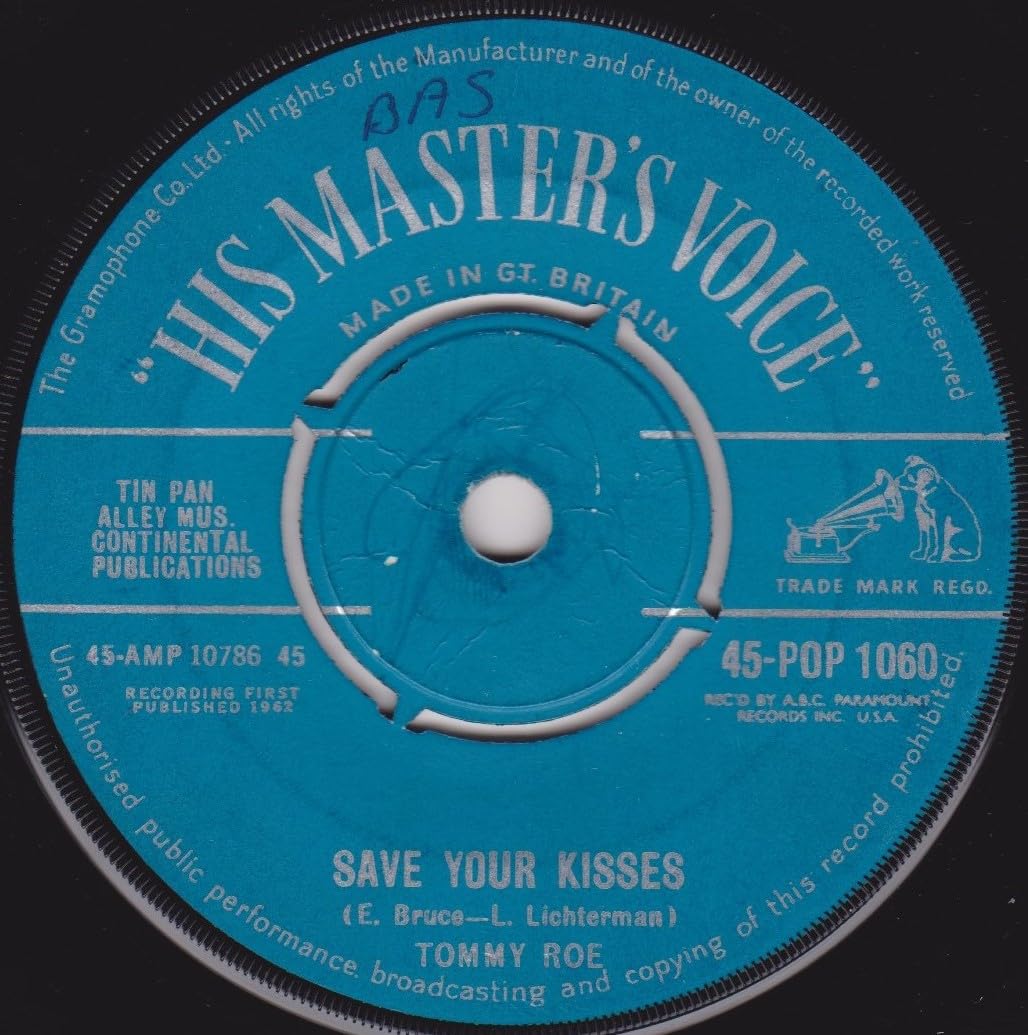 Tommy Roe ‎– Sheila (HMV 1962) 7" vinyl single VG/-