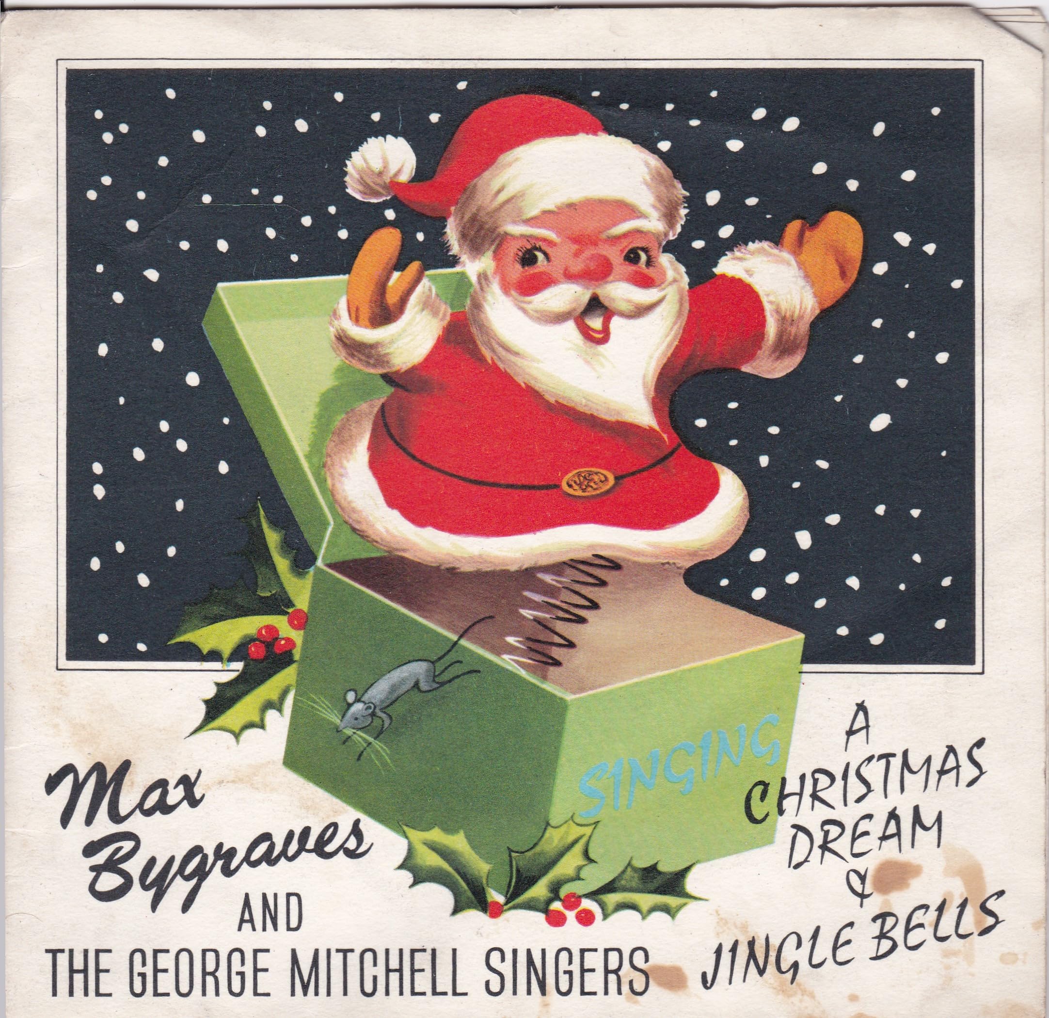 Max Bygraves and the George Mitchell Singers - A Christmas Dream & Jingle Bells (Lake View 1964) 7" vinyl single VG/VG