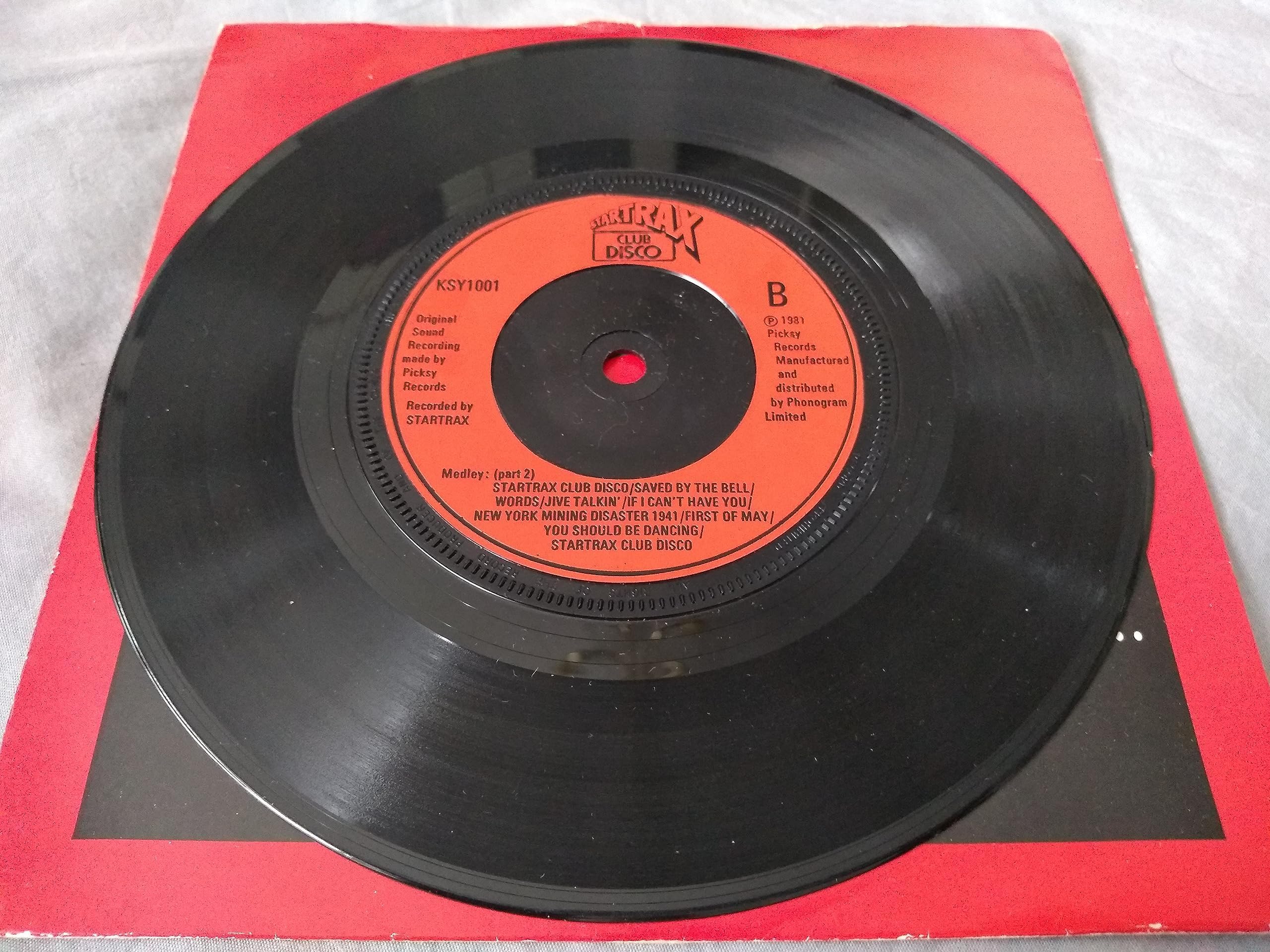 Startrax  - Startrax Club Disco (Picksy 1981) 7" vinyl single VG/VG