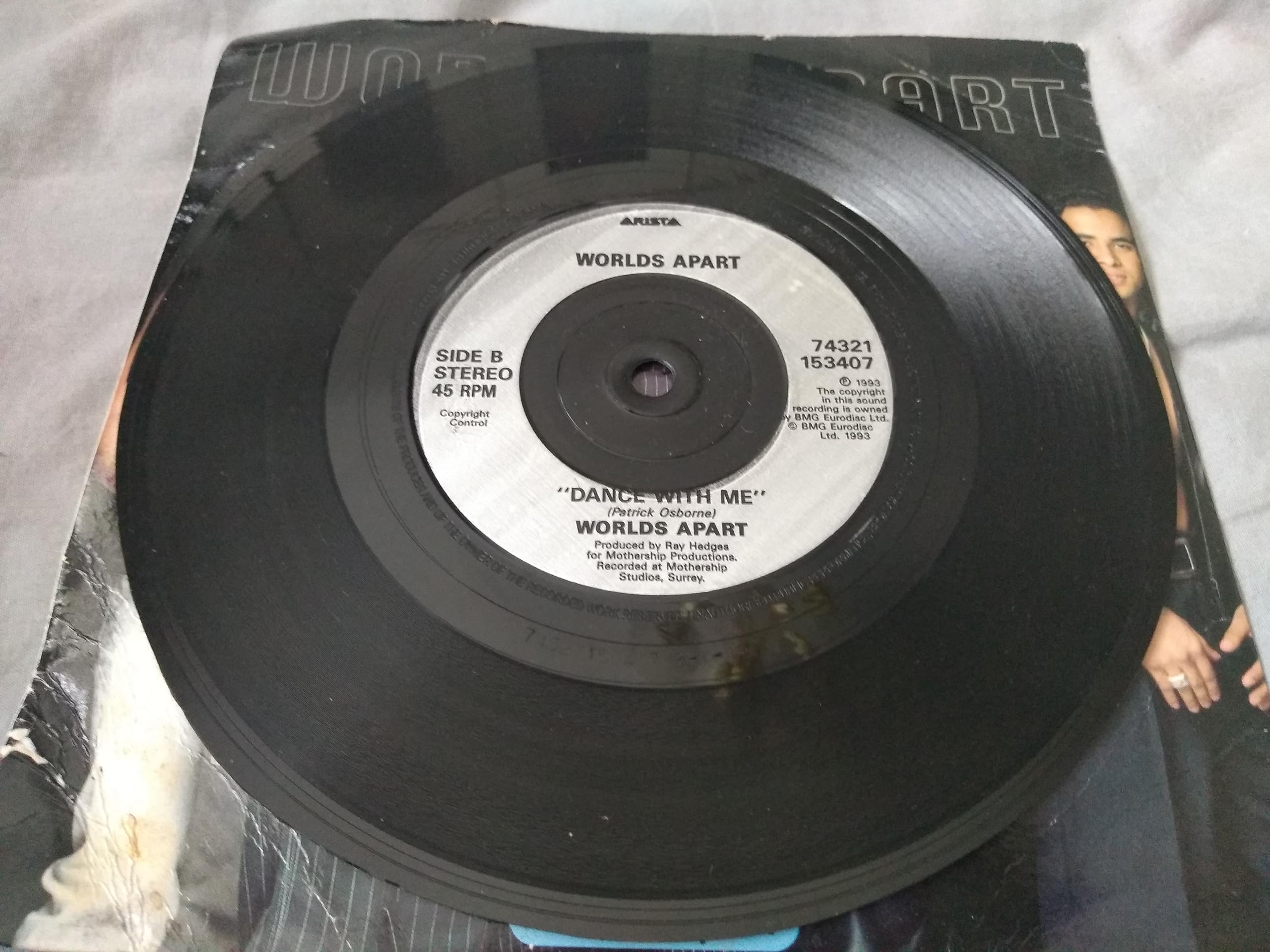 Worlds Apart - Wonderful World (Arista 1993) 7" vinyl single VG/VG