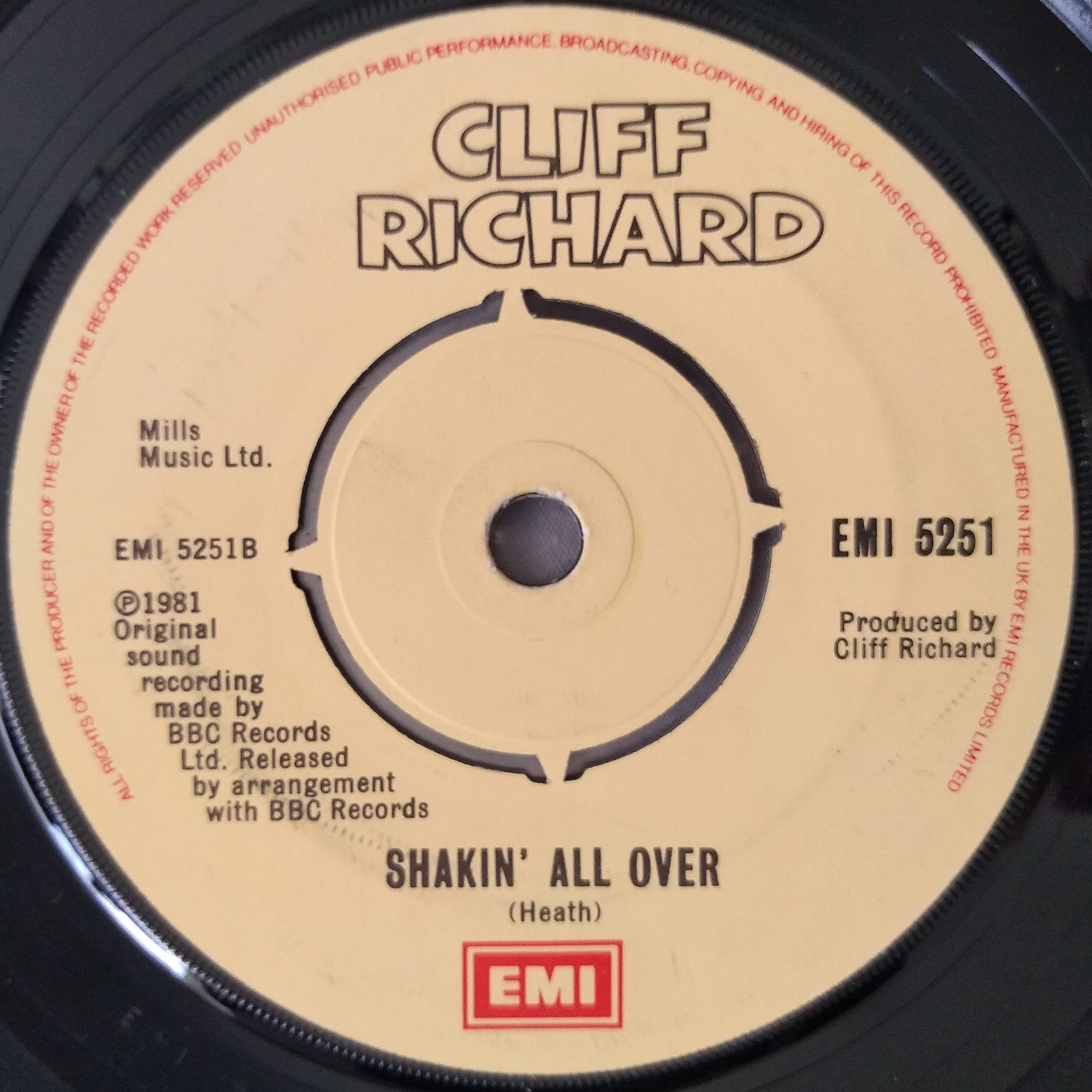 Cliff Richard - Daddy's Home (EMI 1981) 7" vinyl single VG/-
