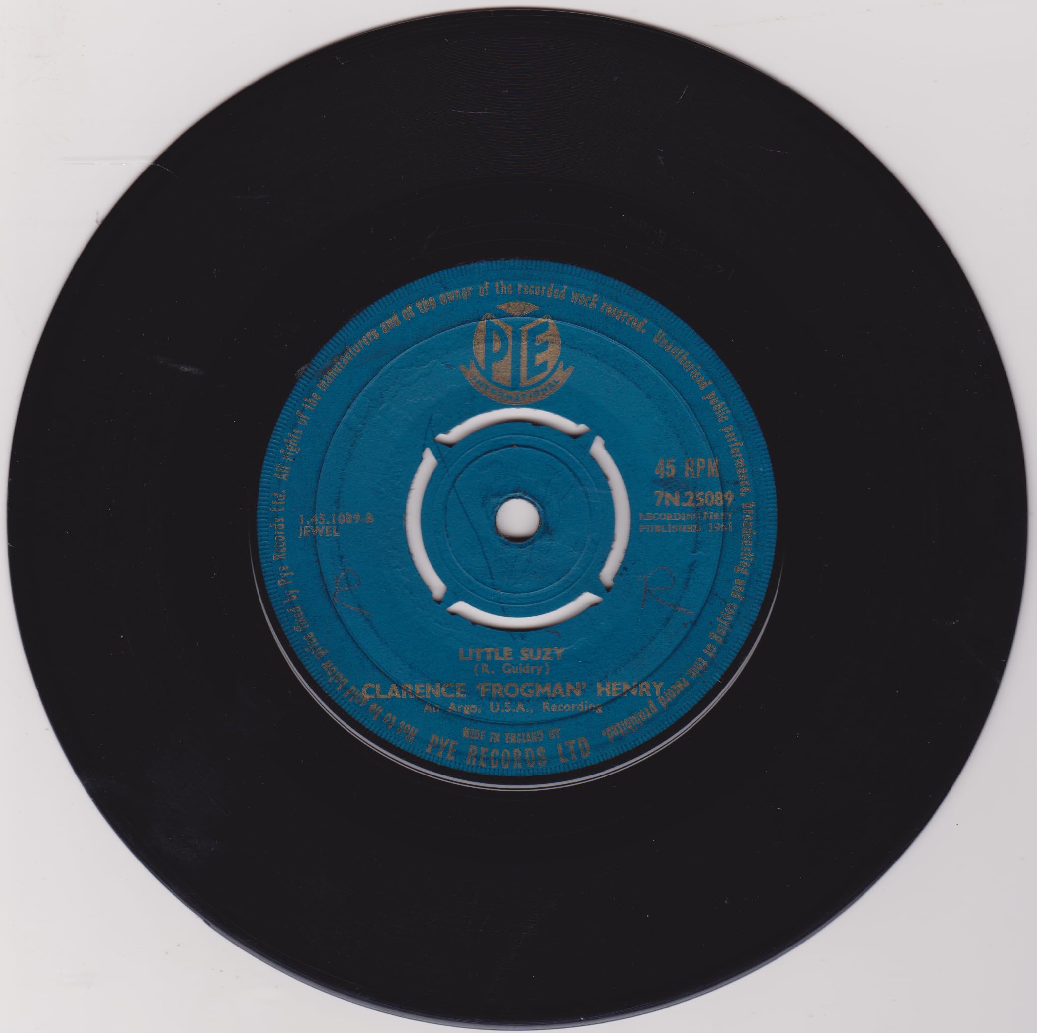 Clarence "Frogman" Henry – You Always Hurt The One You Love (Pye 1961) 7" vinyl single VG/-