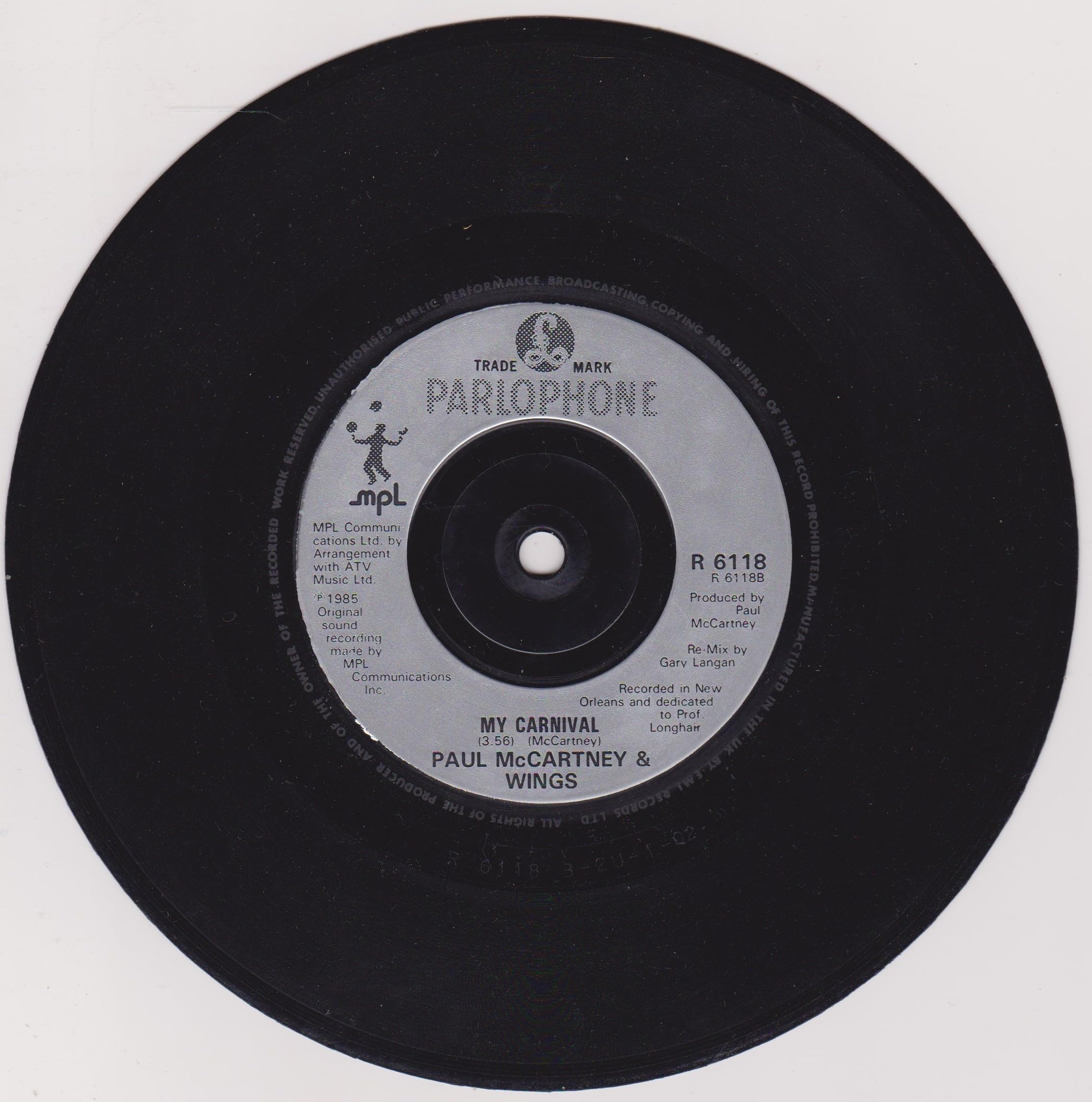 Paul McCartney - Spies Like Us (Parlophone 1986) 7" vinyl single VG/VG