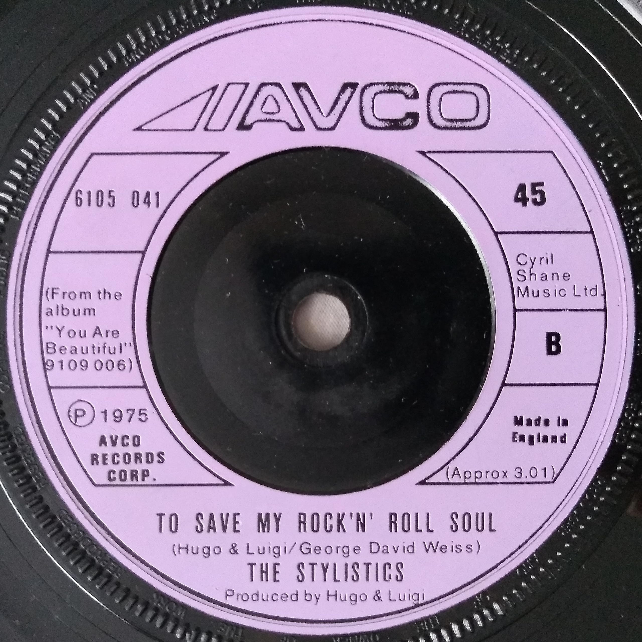 The Stylistics - Na-Na Is The Saddest Word (AVCO 1975) 7" vinyl single VG/-