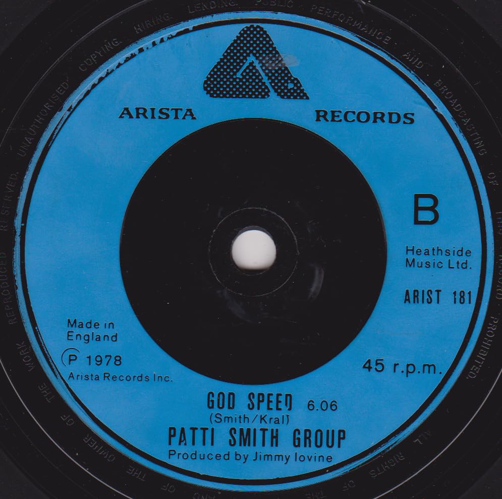 Patti Smith Group – Because The Night (Arista 1978) 7" vinyl single VG/-