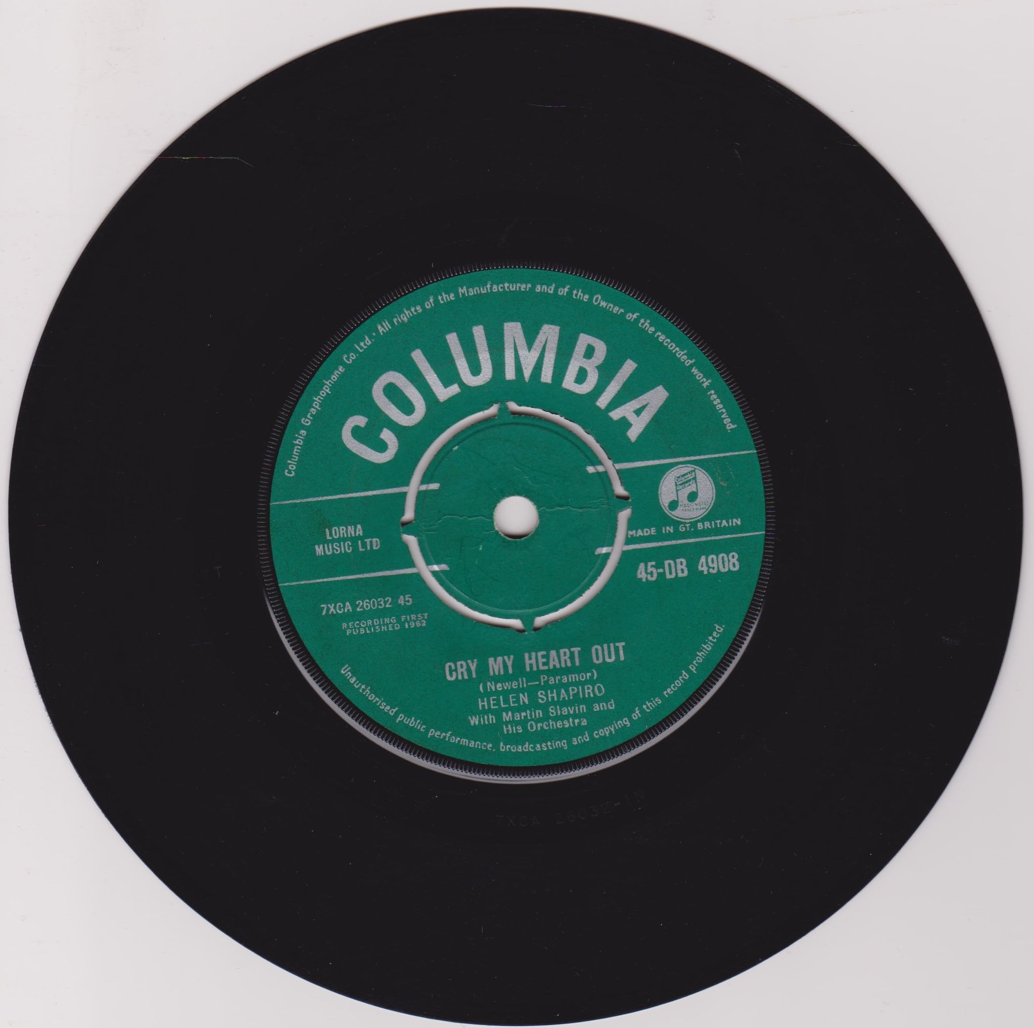 Helen Shapiro - Keep Away From Other Girls (Columbia 1962) 7" vinyl single VG/-