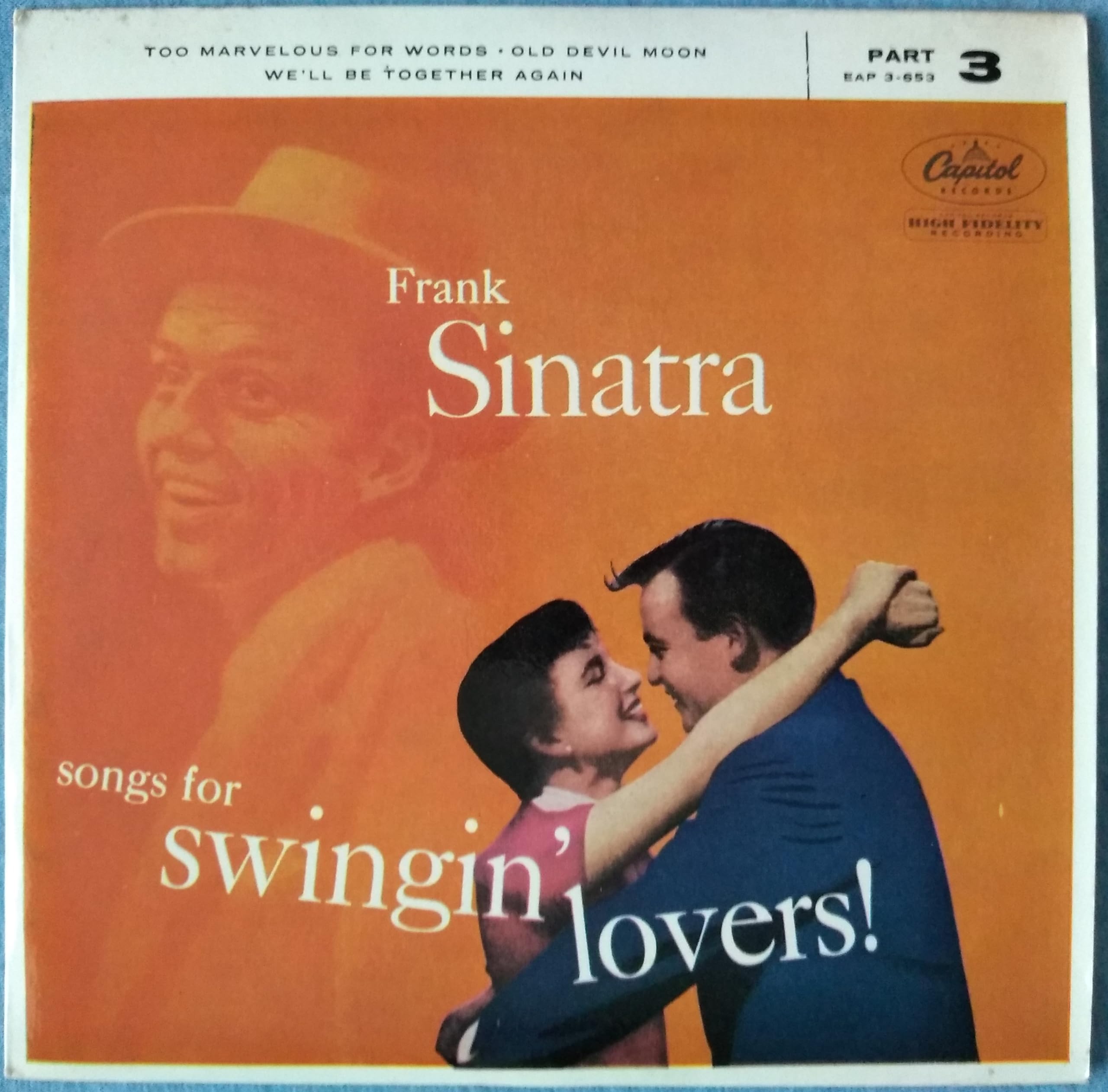 Frank Sinatra - Songs for Swingin' Lovers! (Part 3) (Capitol 1956) 7" vinyl EP VG/VG