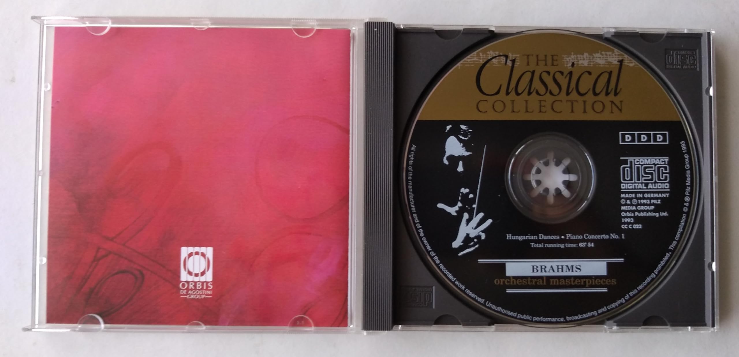 Brahms - Orchestral Masterpieces (1993) CD album