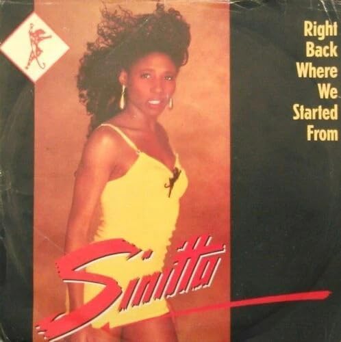 Sinitta – Right Back Where We Started From (1989) 7" vinyl single VG/VG
