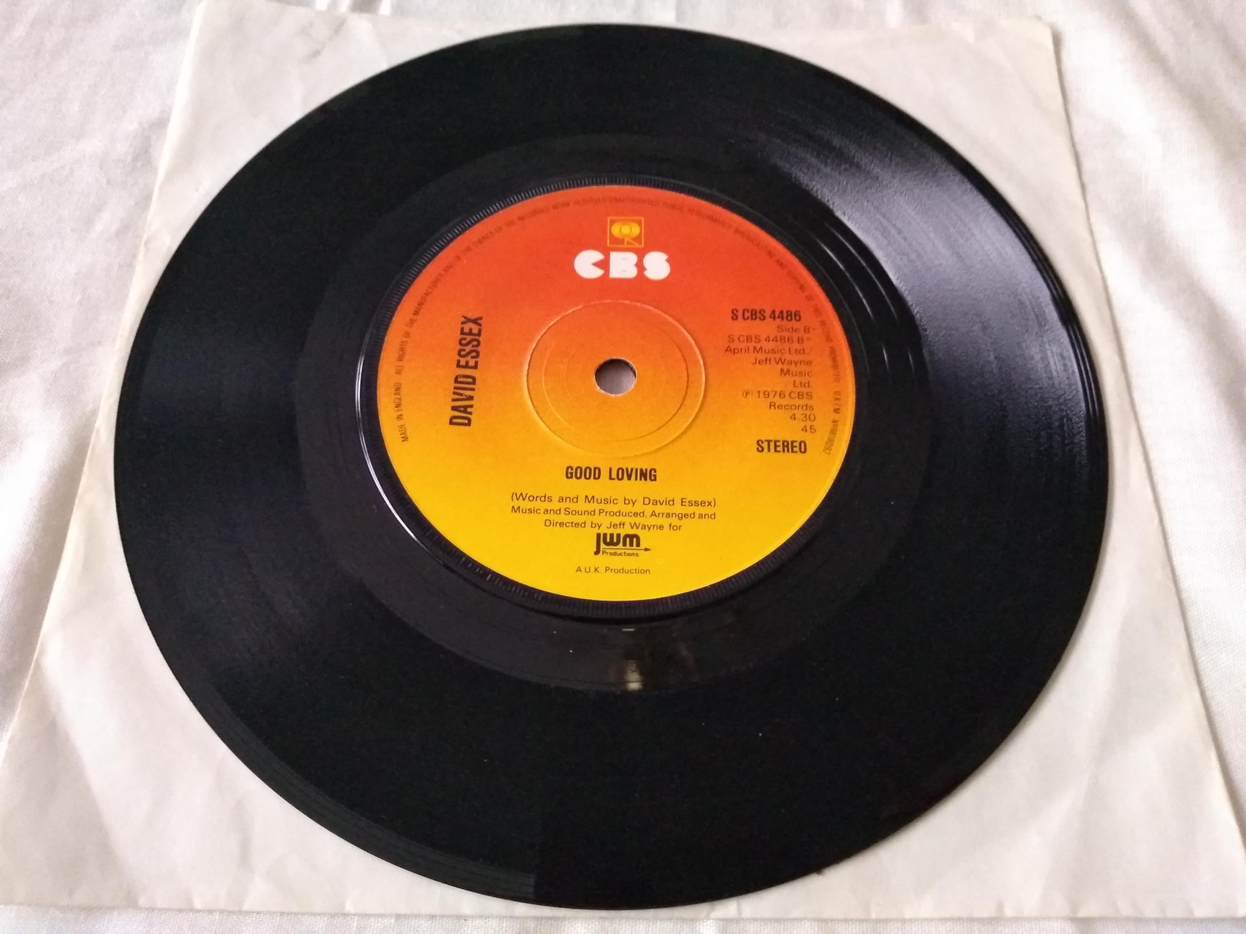 David Essex – Coming Home (CBS 1976) 7" vinyl single VG/-