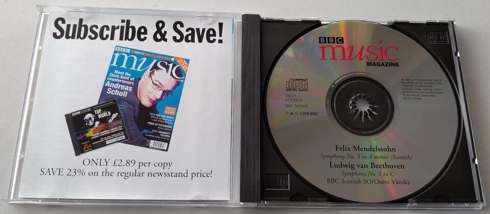 Mendelssohn, Beethoven - Scottish Symphony & Beethoven Symphony No. 1 (1998) CD album